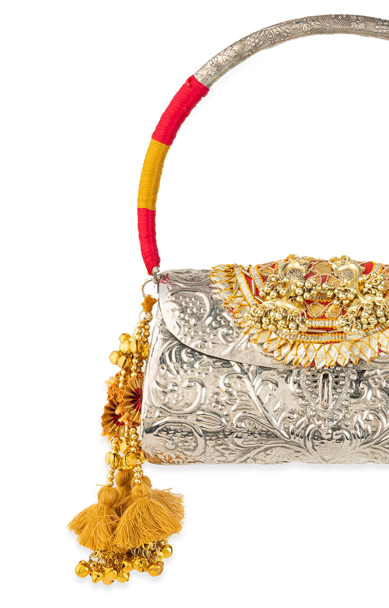 Tanvika Silver Handbag