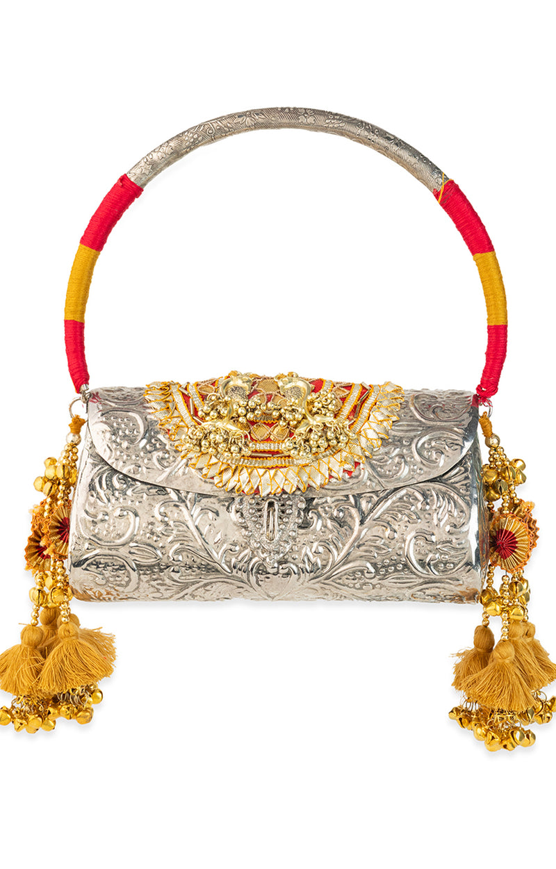 Tanvika Silver Handbag
