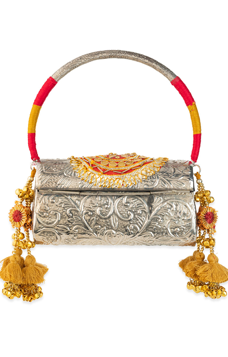 Tanvika Silver Handbag