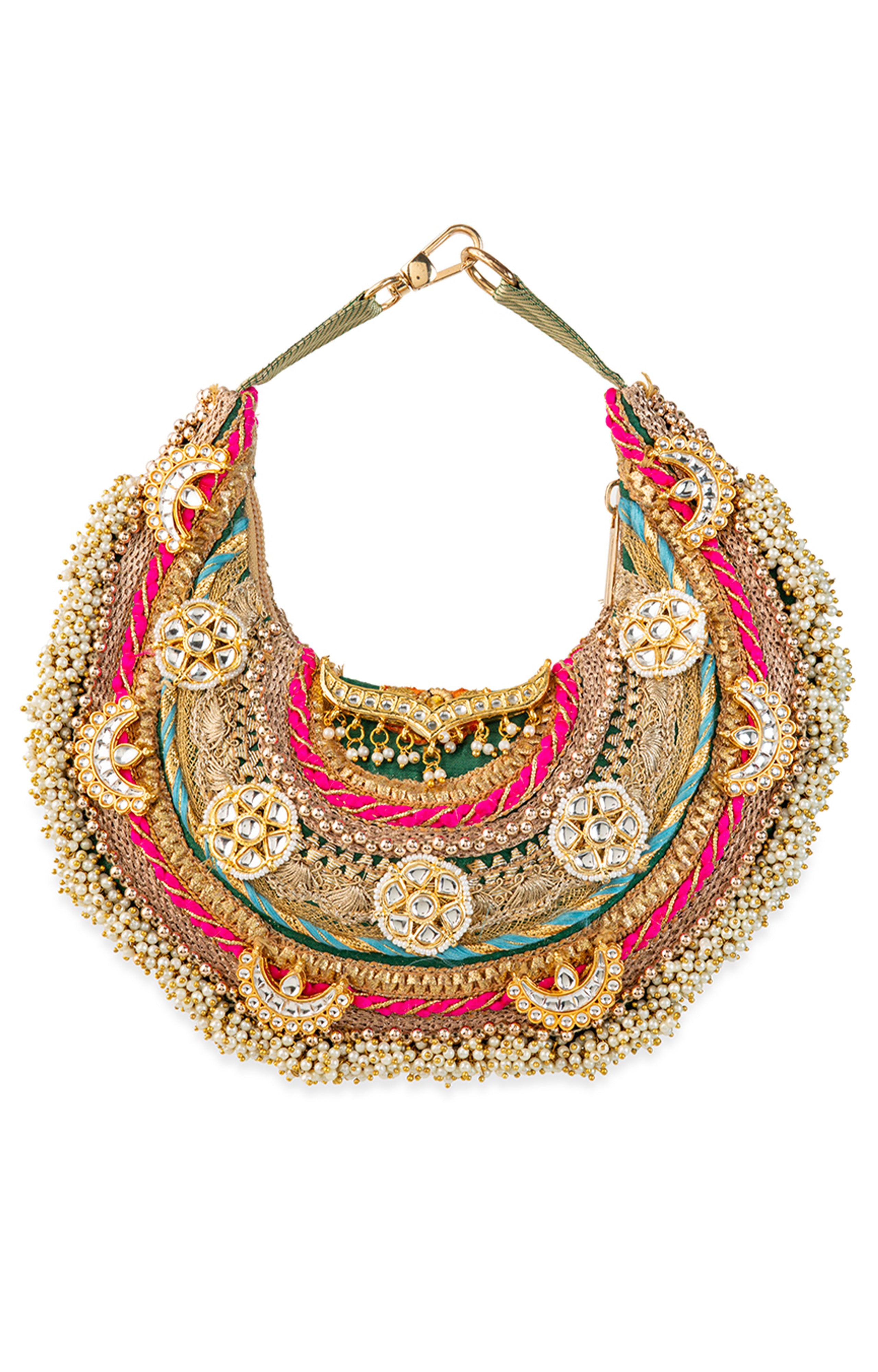 Pranika Gold Handbag