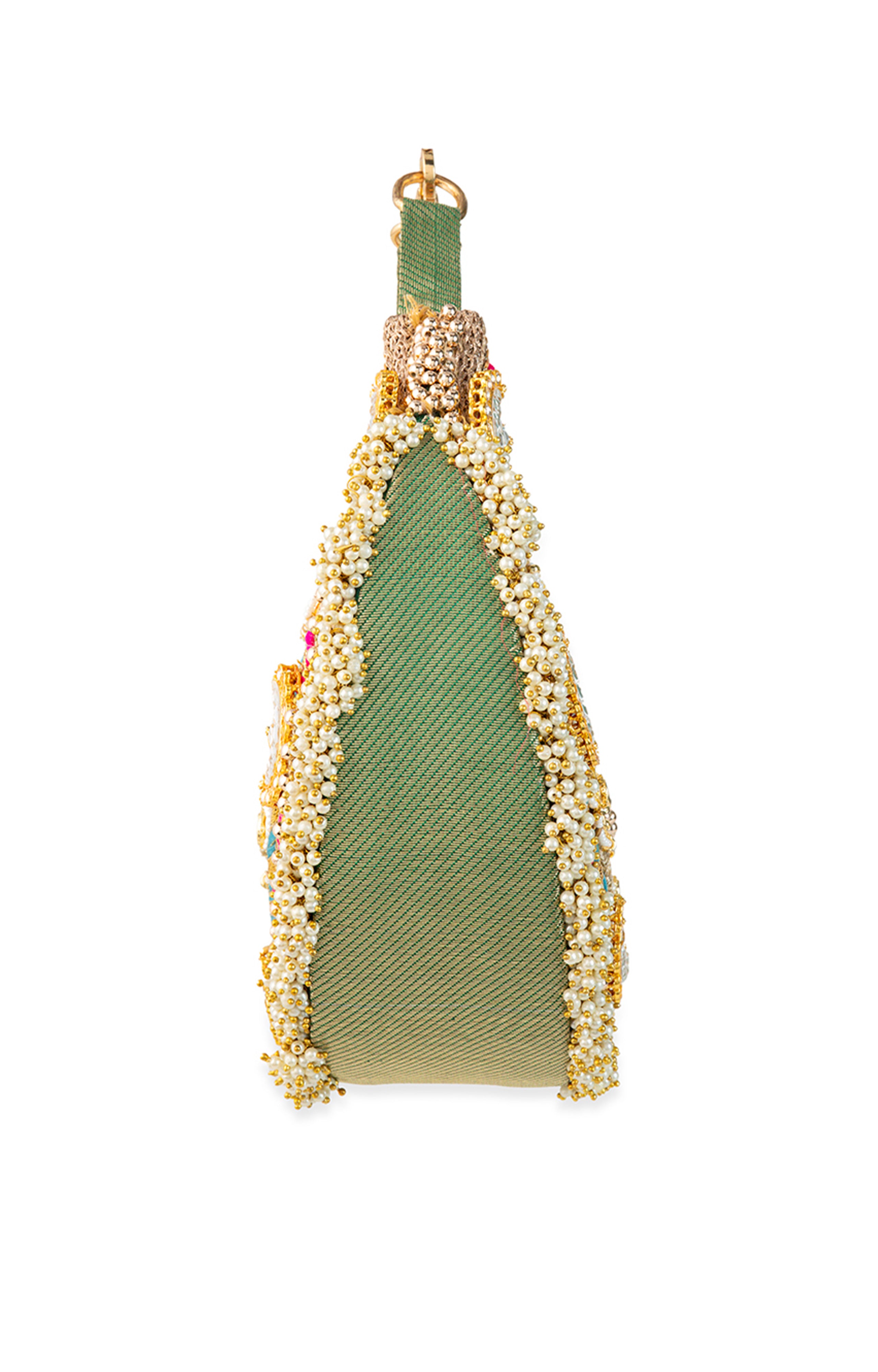 Pranika Gold Handbag