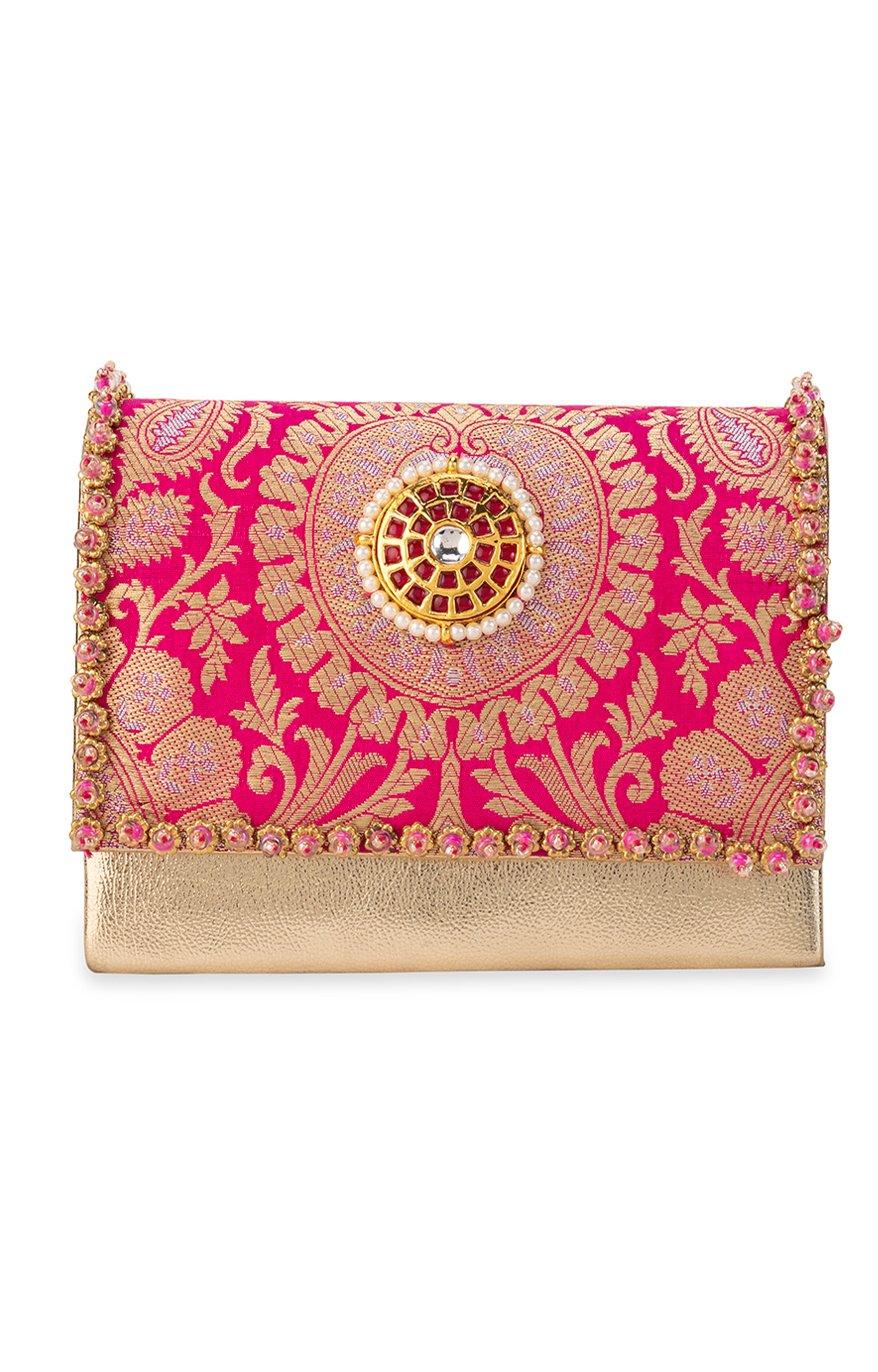 Vanika  Pink Handbag