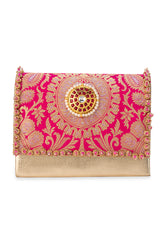 Vanika  Pink Handbag