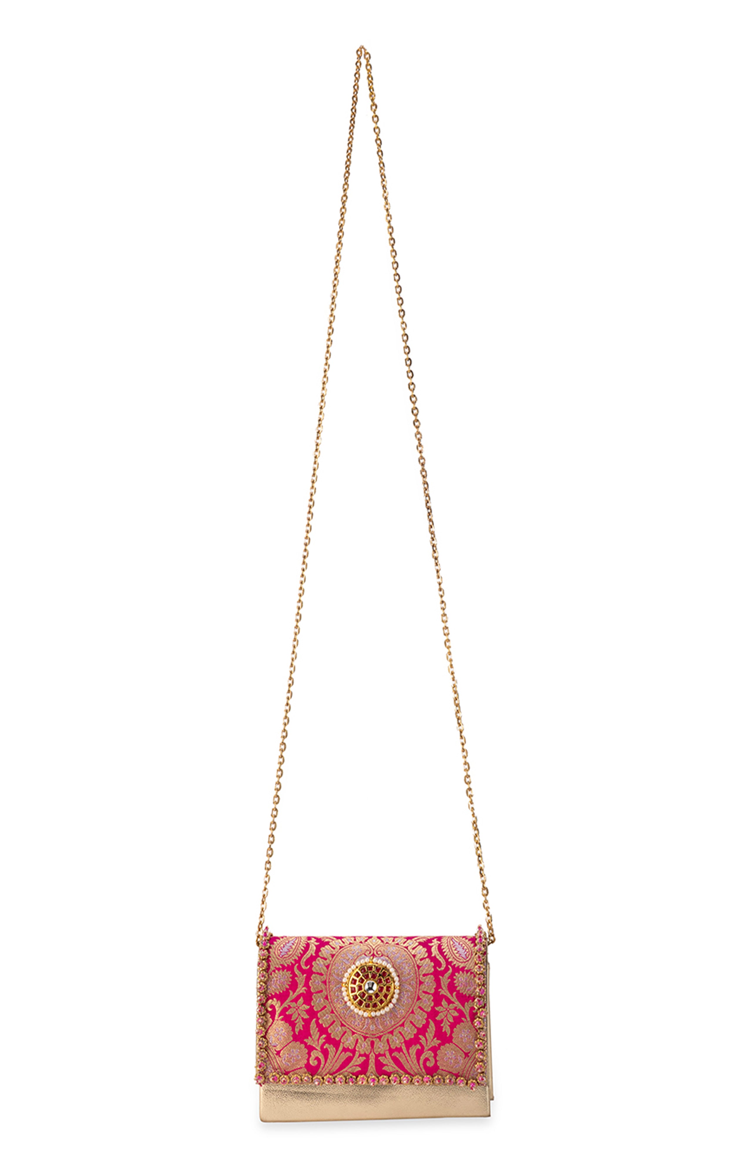 Vanika  Pink Handbag