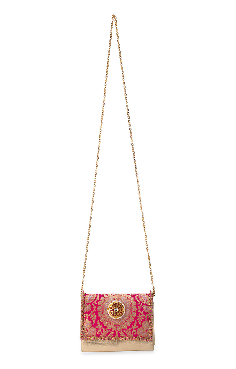 Vanika  Pink Handbag