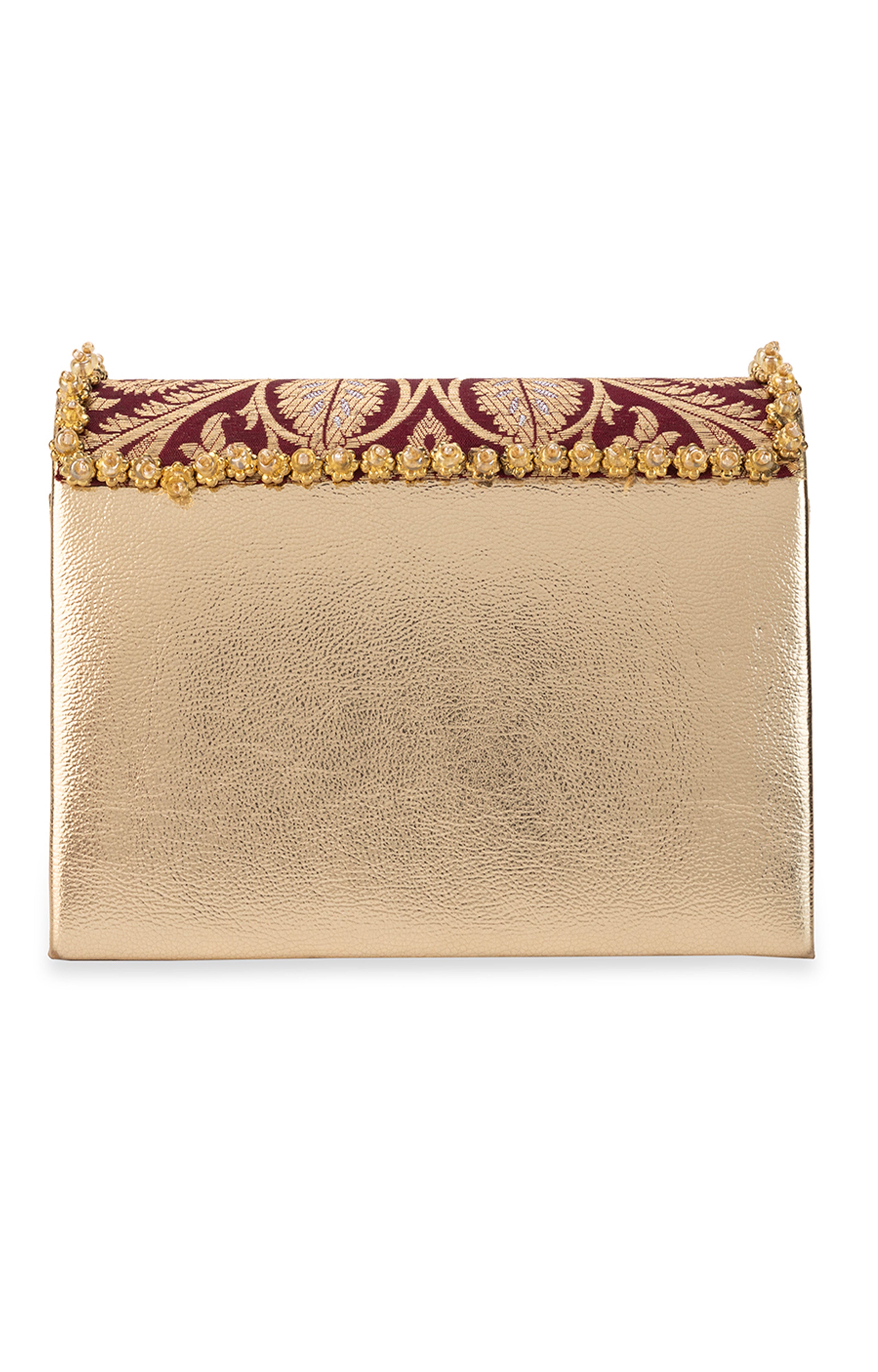 Vanika  Maroon Handbag