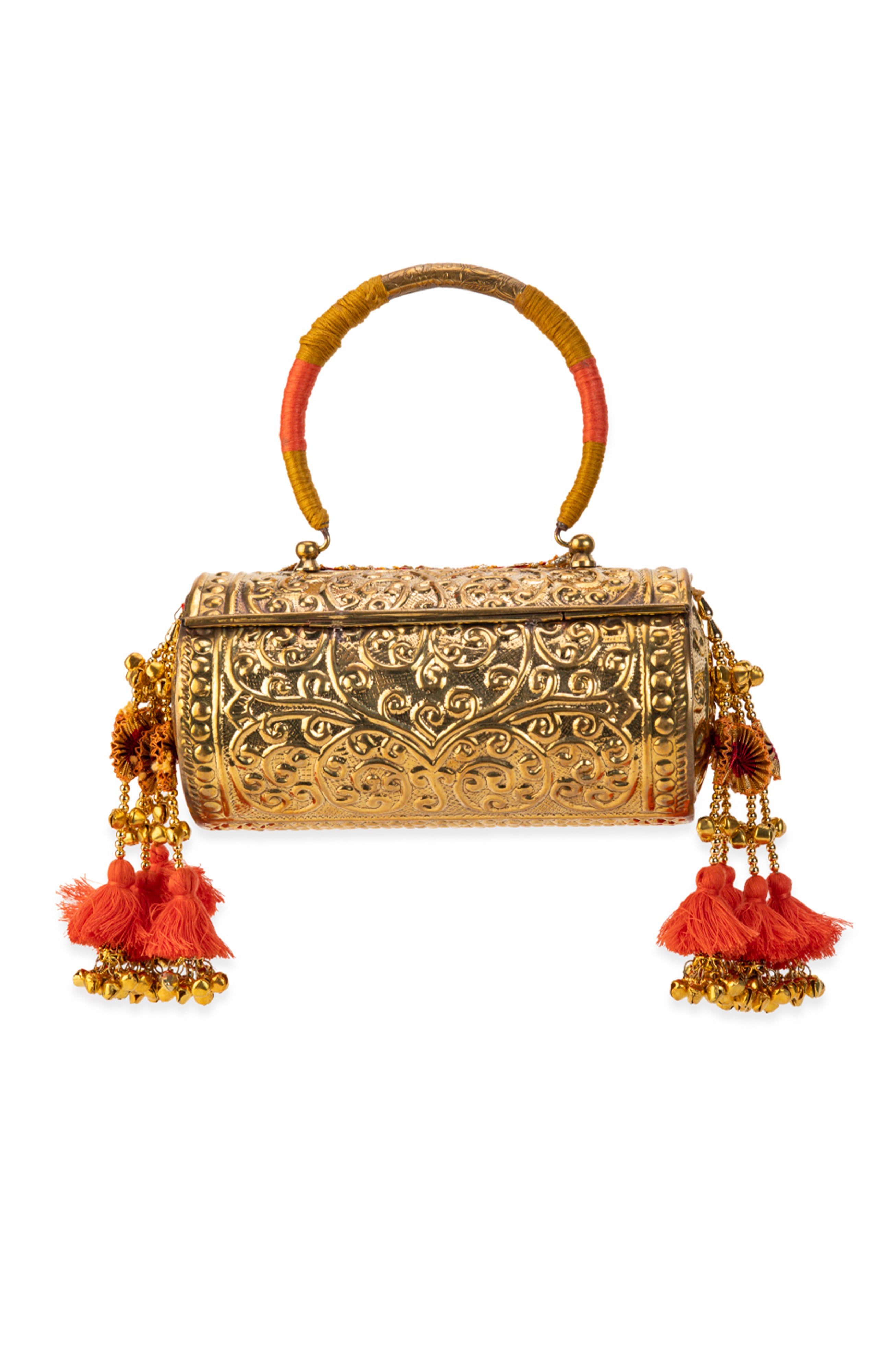 Tanvika Gold Handbag