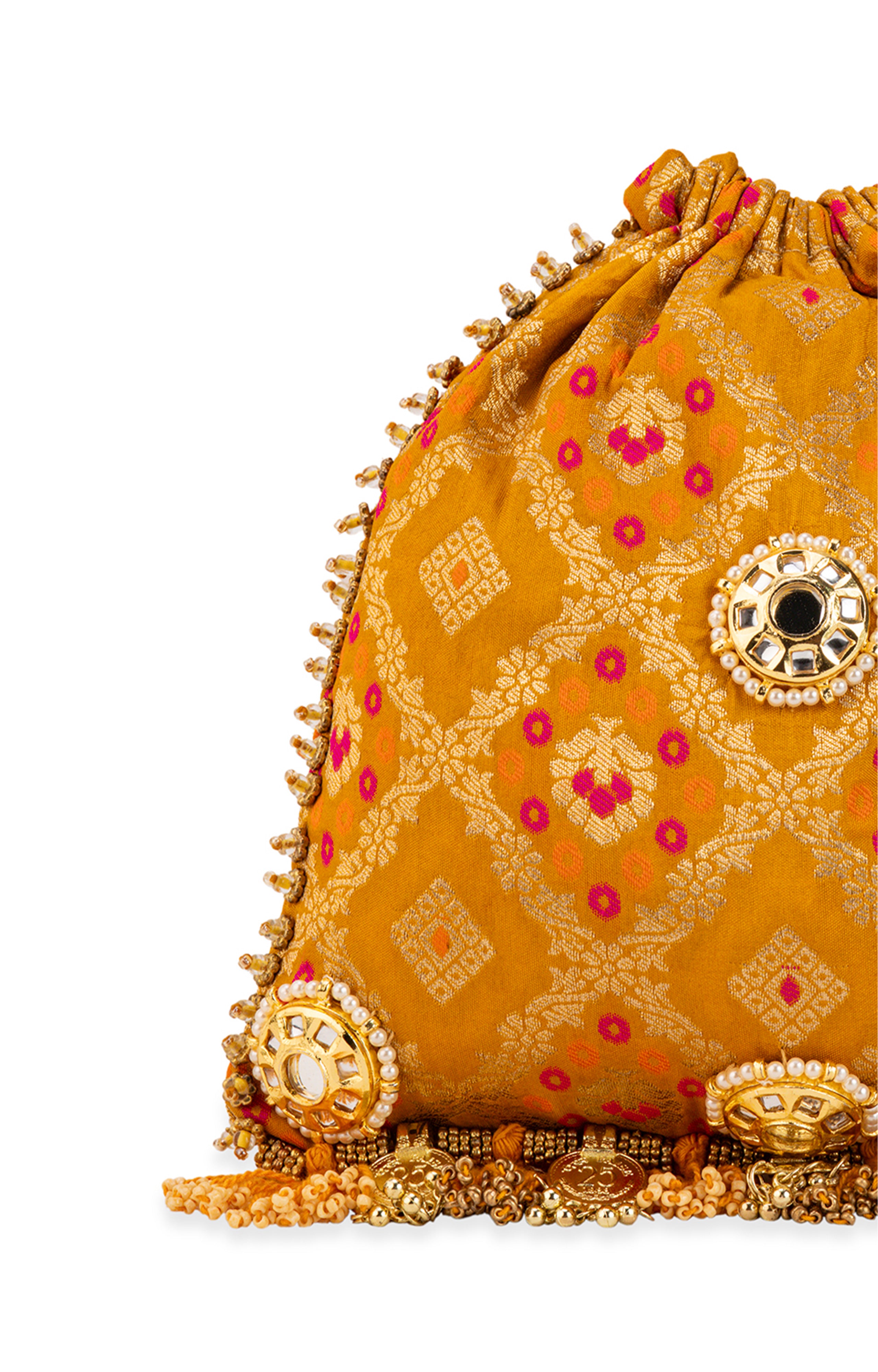 Sharvitha Yellow (Potli)