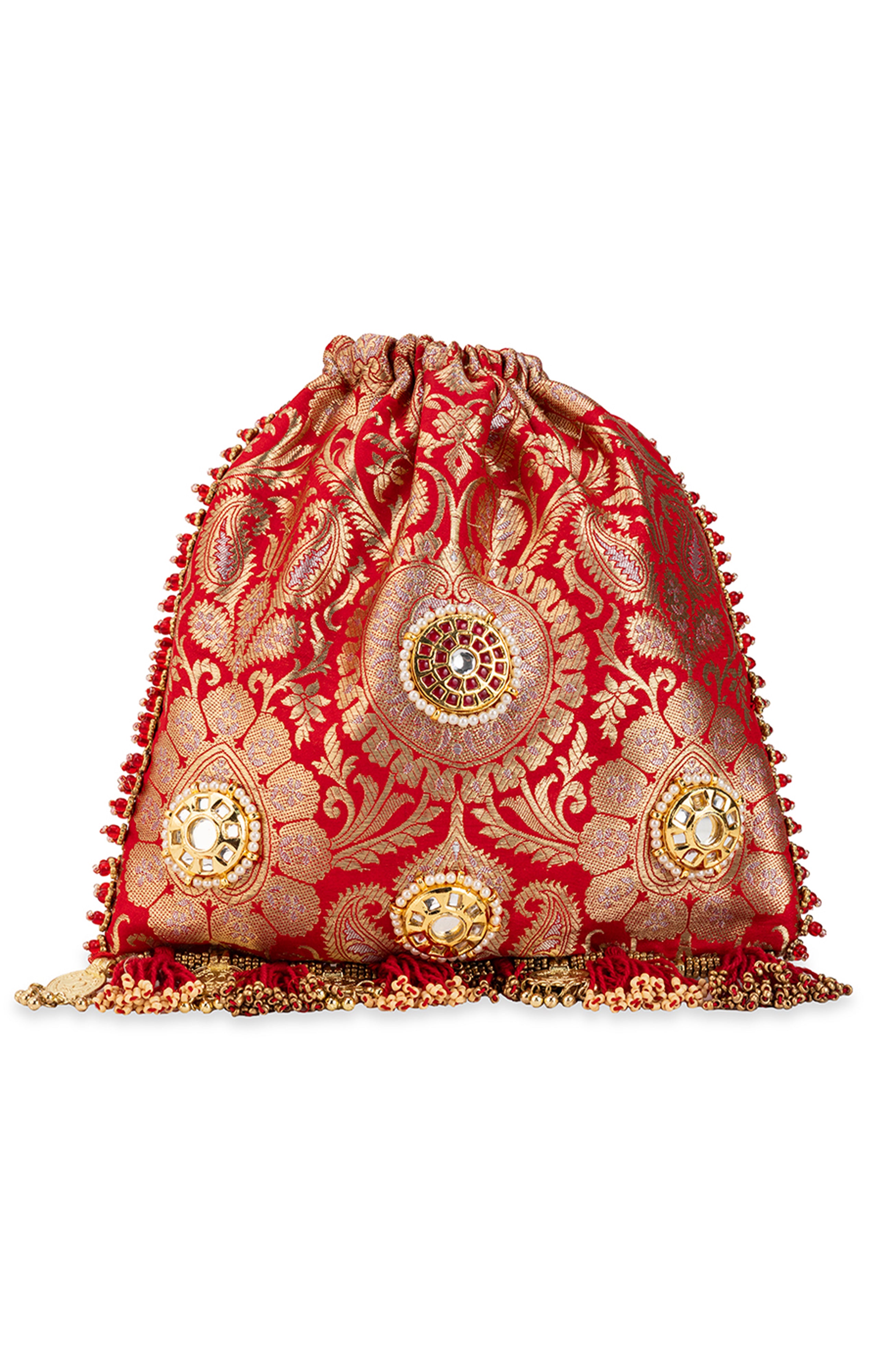 Sharvitha Red (Potli)