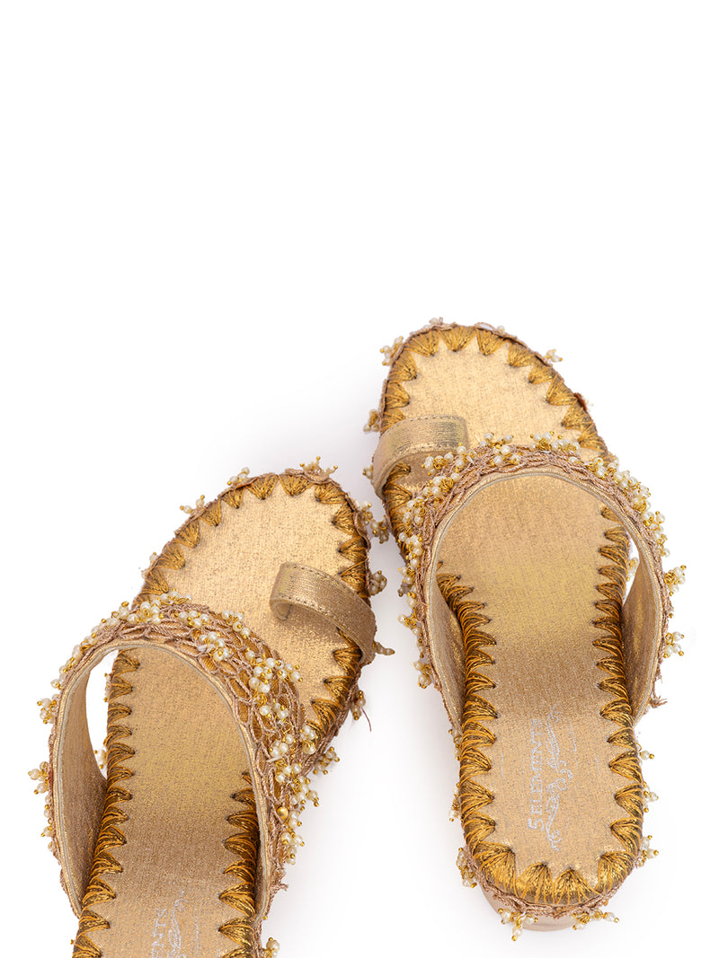 Aamya Gold Wedges