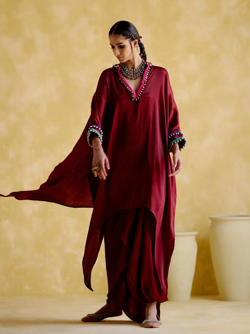 Bhavishya-Maroon  co-ords set