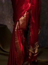 Karya - Maroon Saree