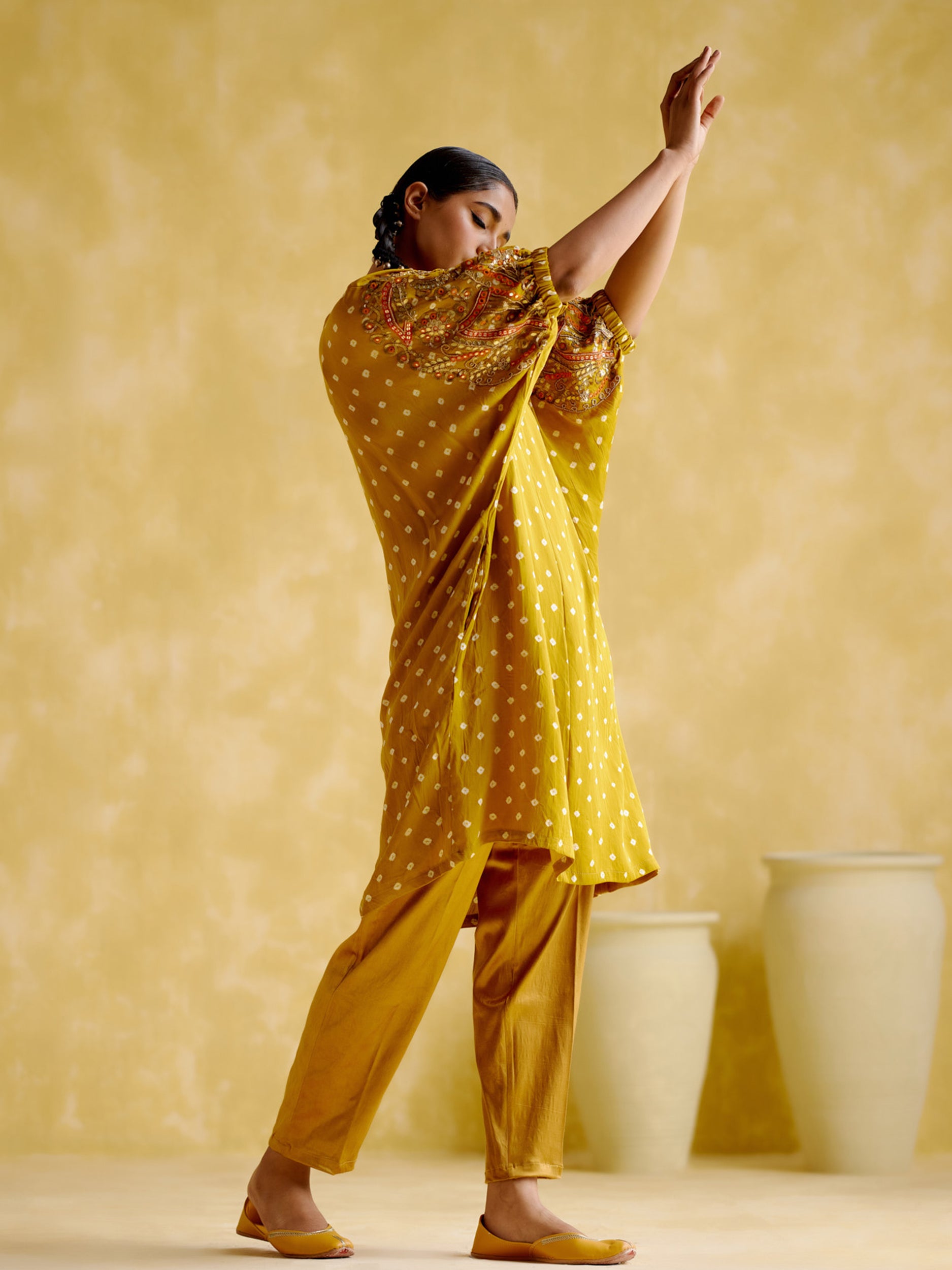 Indrina Mustard Co Ord Set