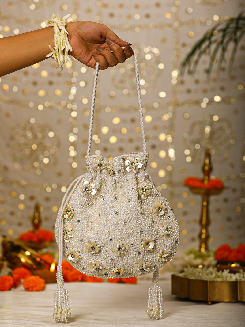 Aabha White (Potli)