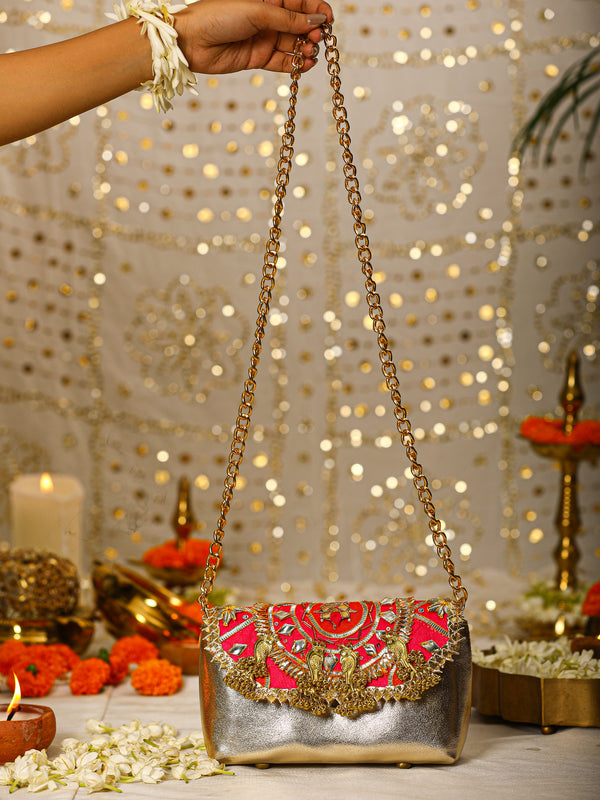 Ahilya Pink Handbag