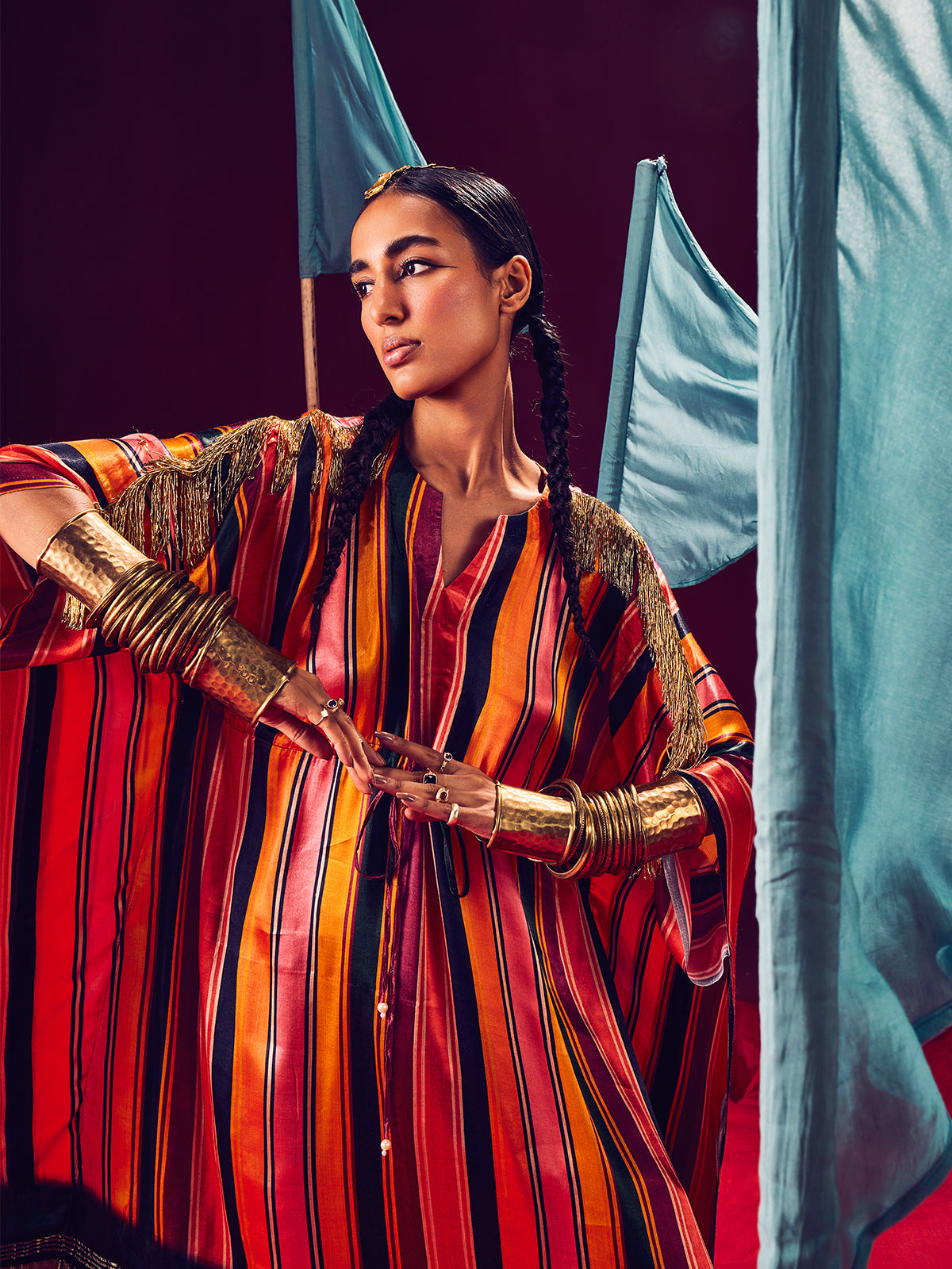 Chandra Multi Color Kaftan