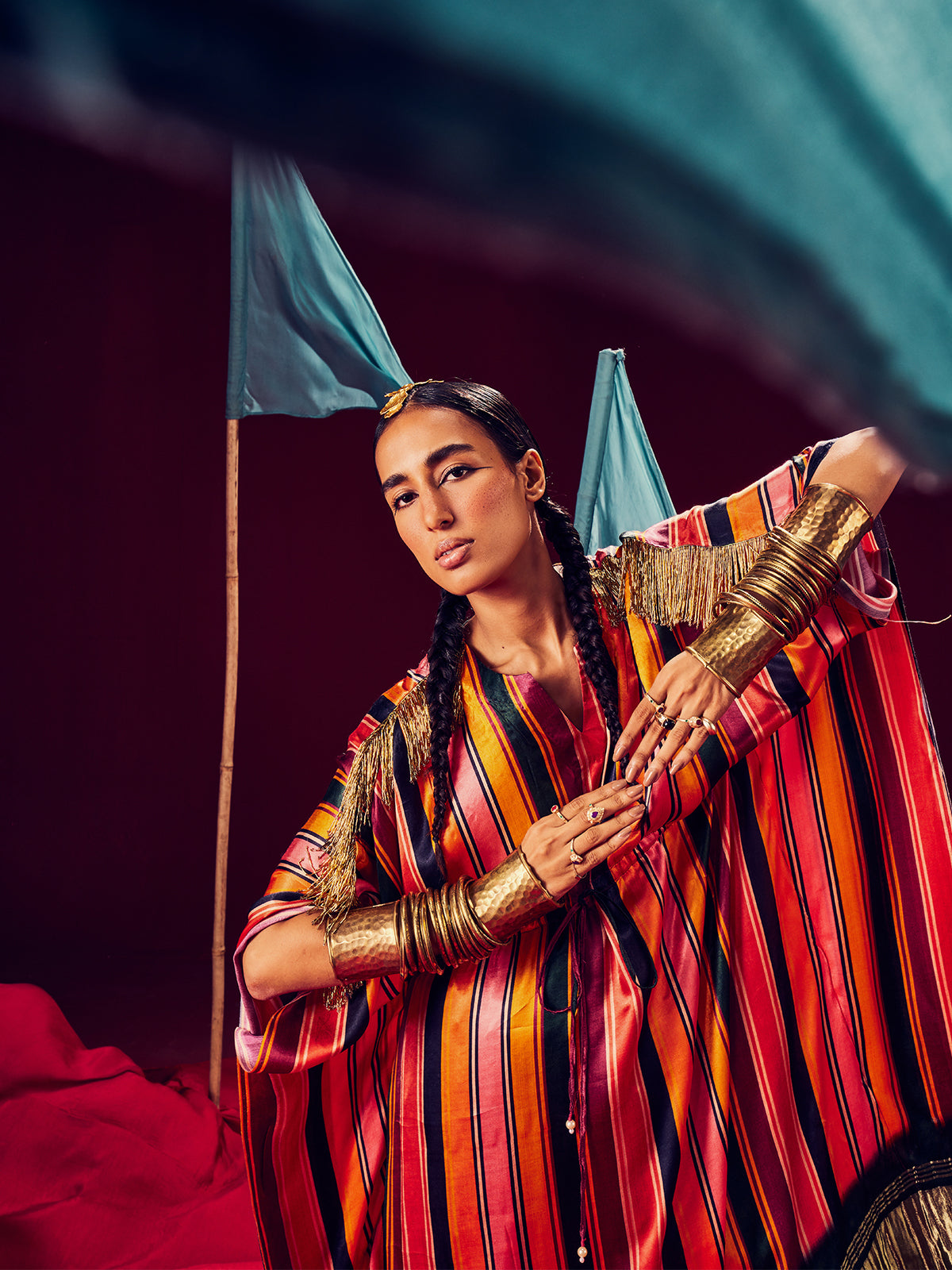 Chandra Multi Color Kaftan