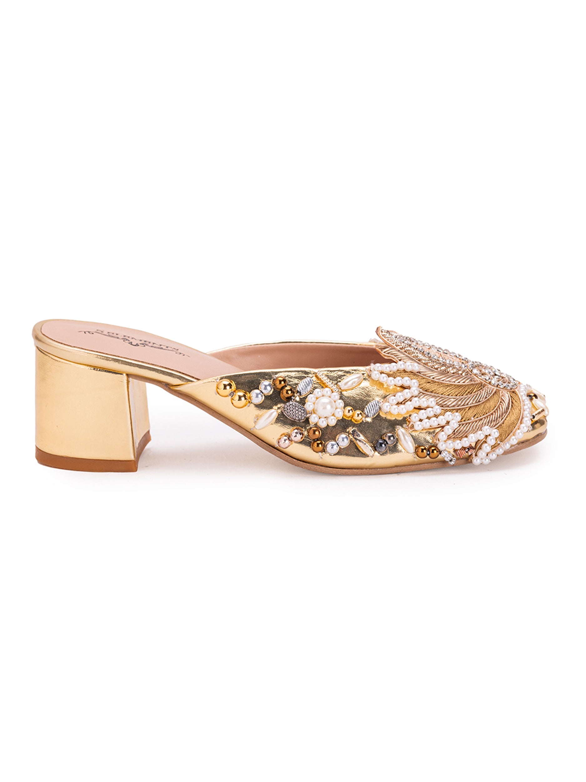 Gold Lotus (Mule Heel)