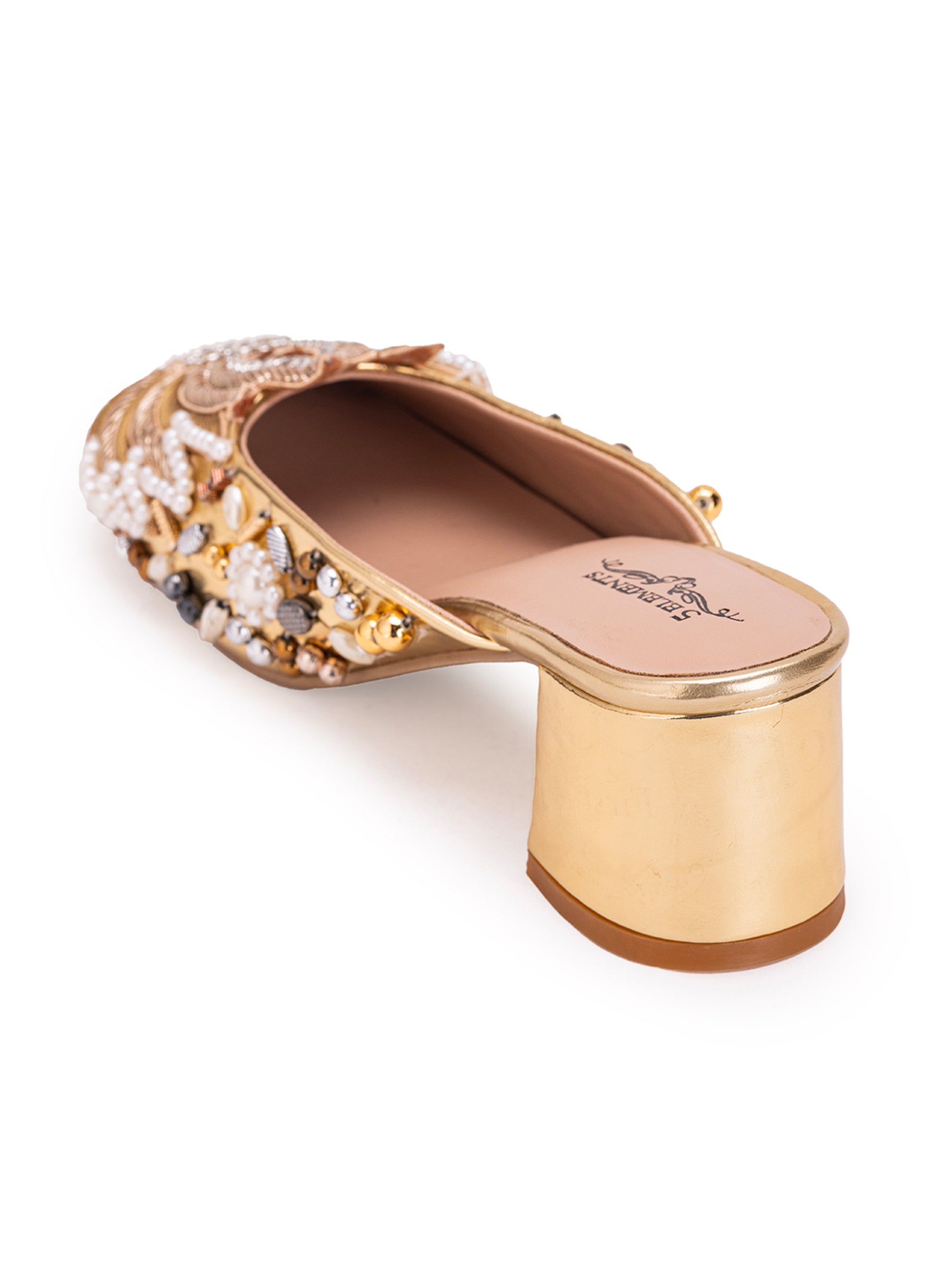 Gold Lotus (Mule Heel)