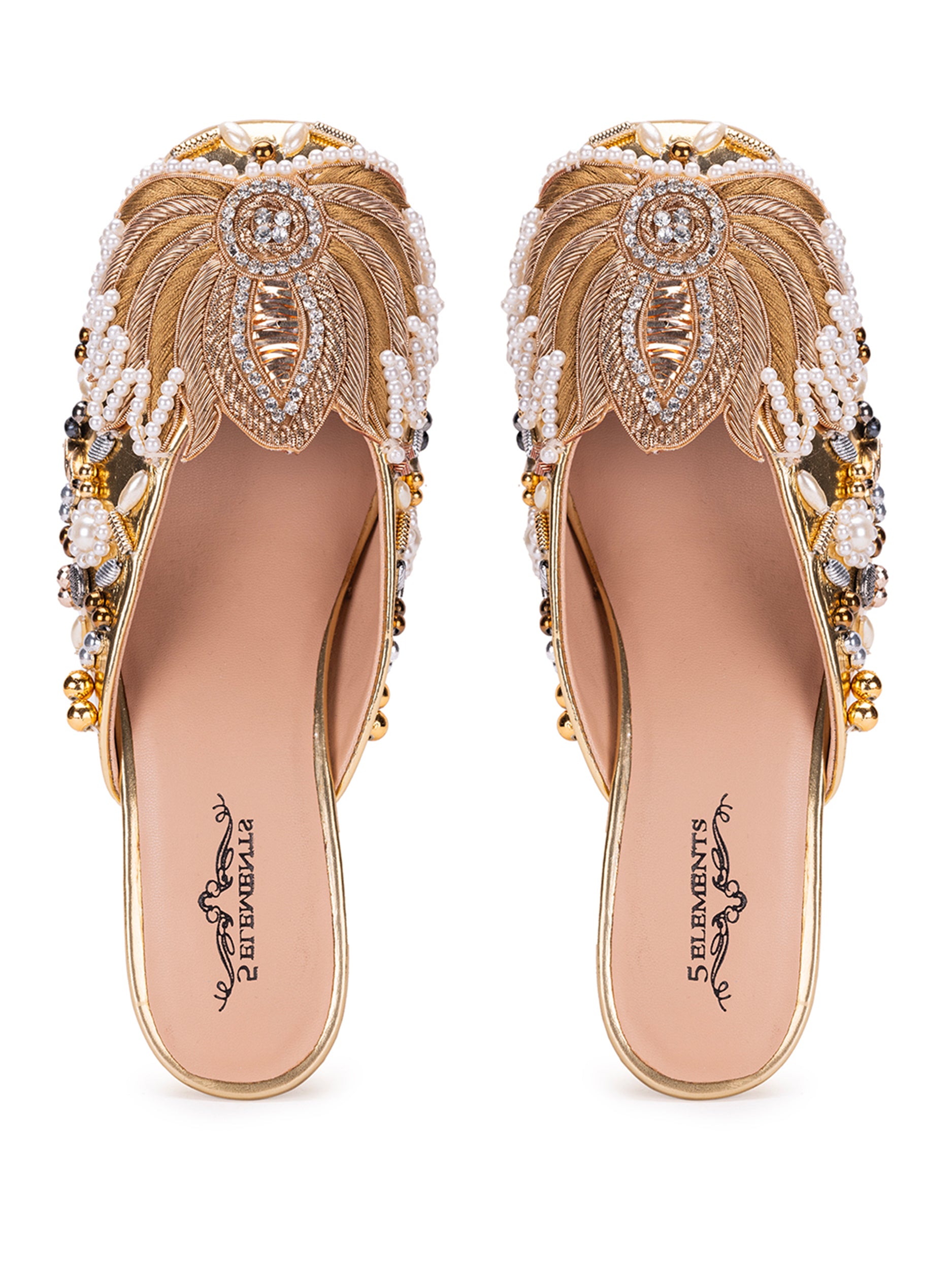 Gold Lotus (Mule Heel)