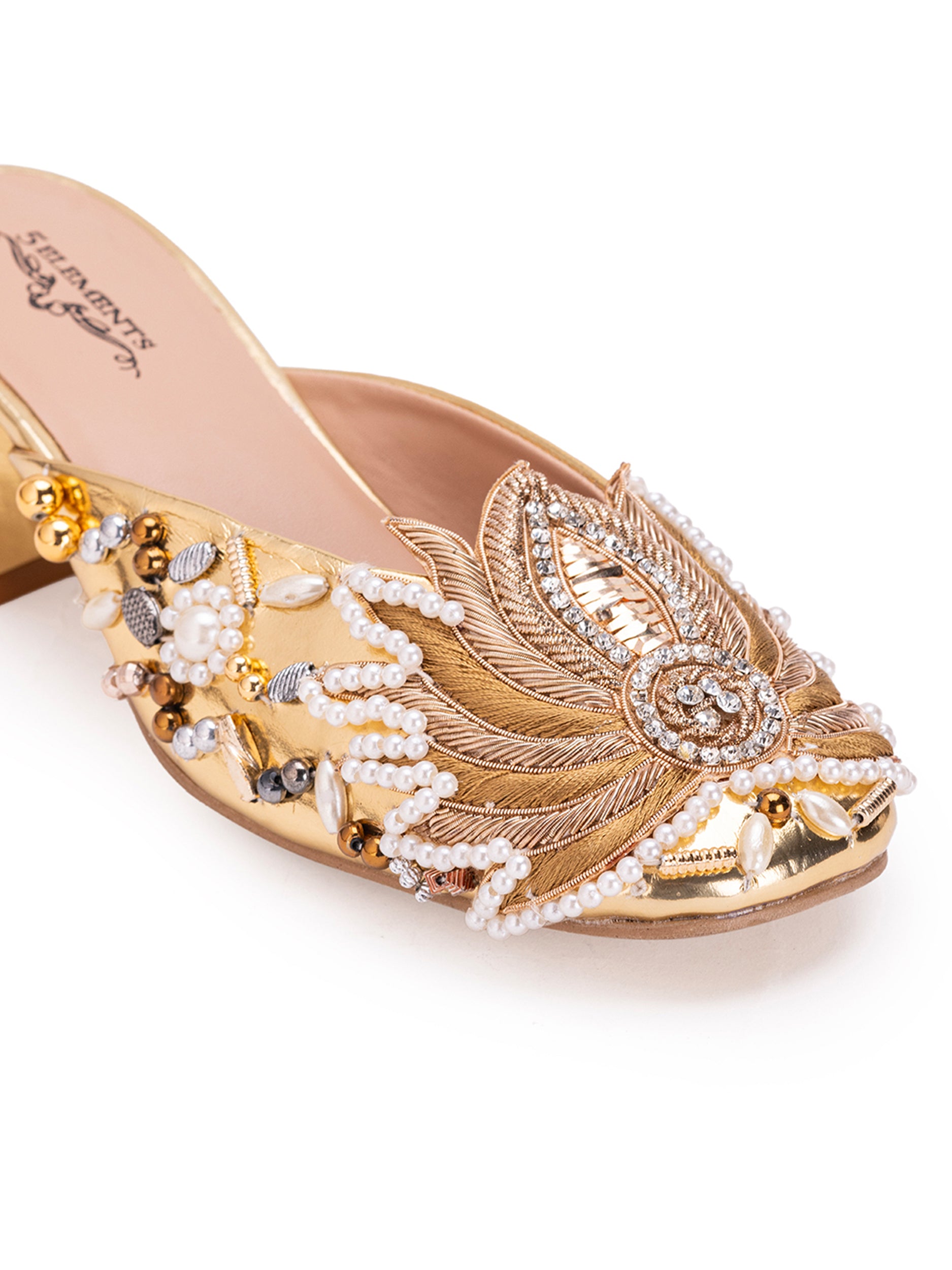 Gold Lotus (Mule Heel)