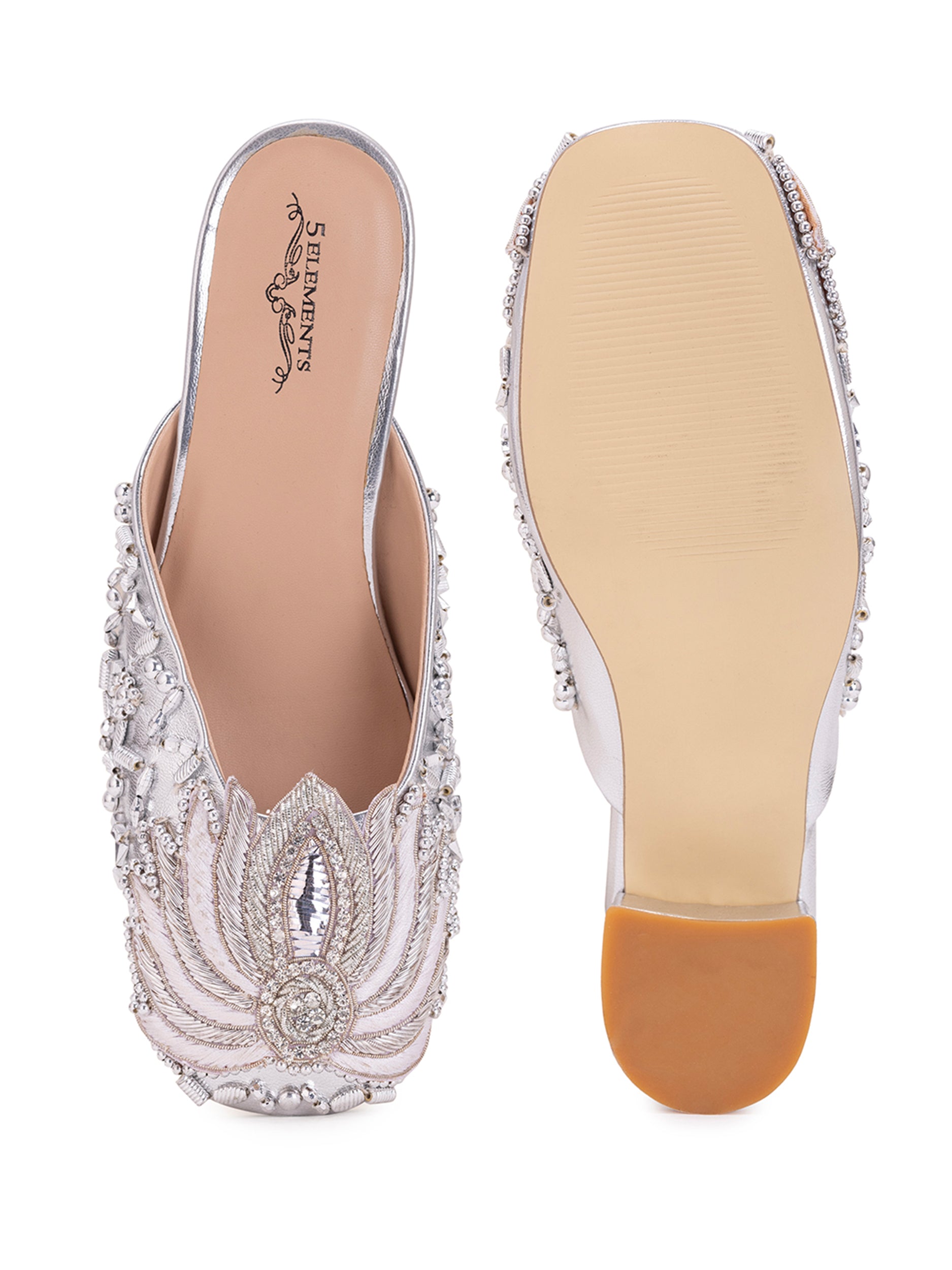 Silver Lotus (Mule Heel)