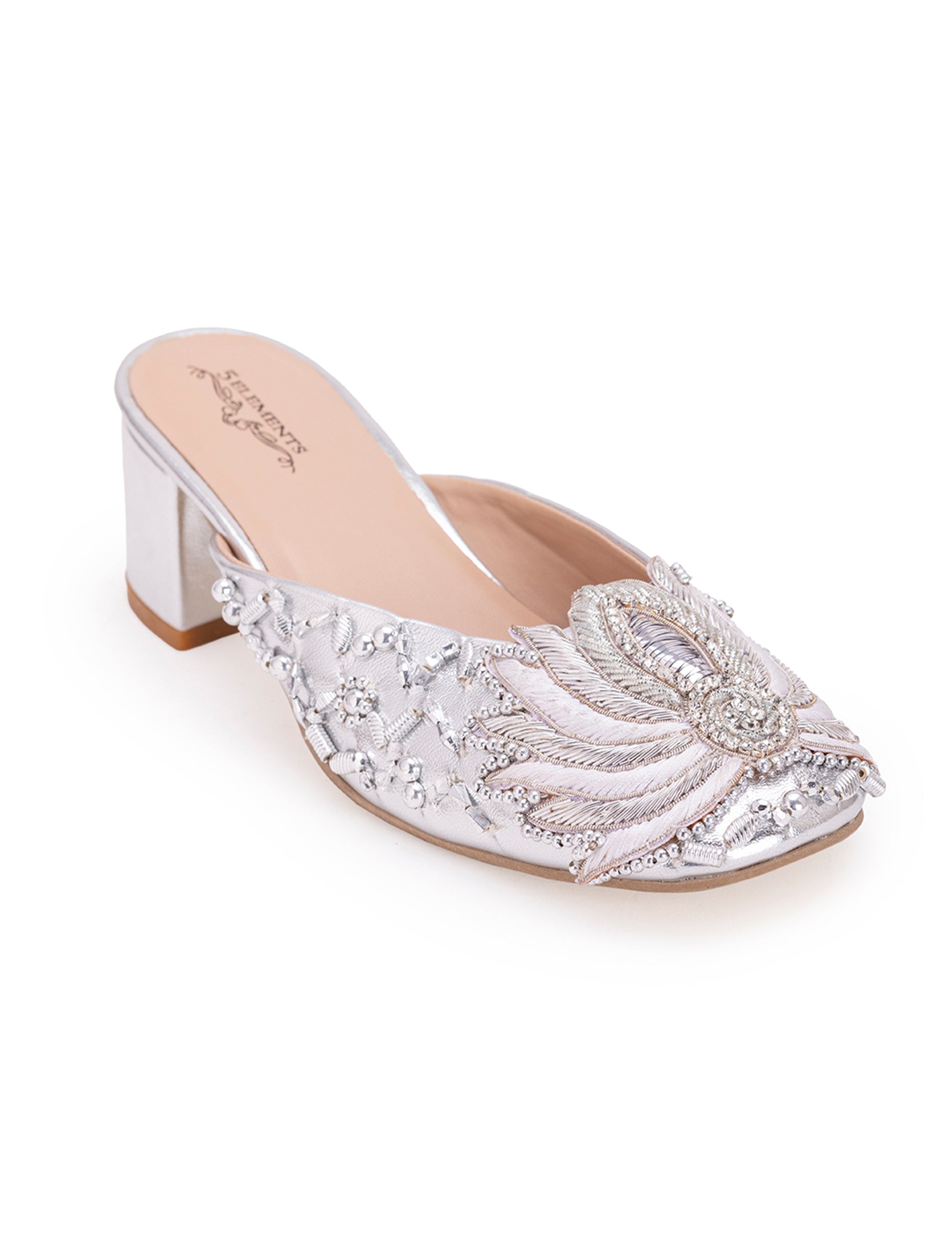 Silver Lotus (Mule Heel)