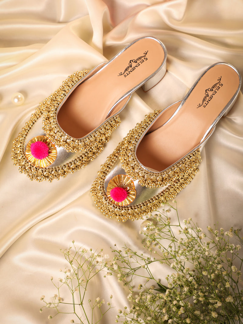 Gold Ghungroo Crown(heel)