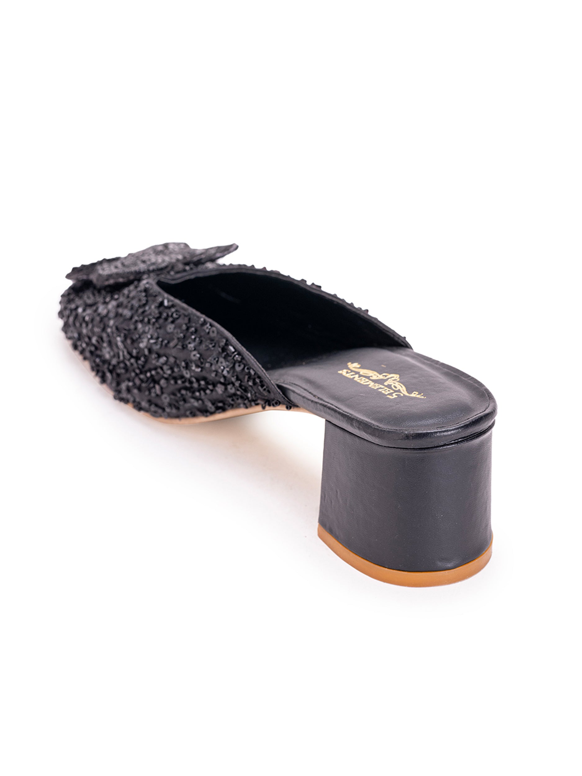 Indrani Black (Mule Heel)