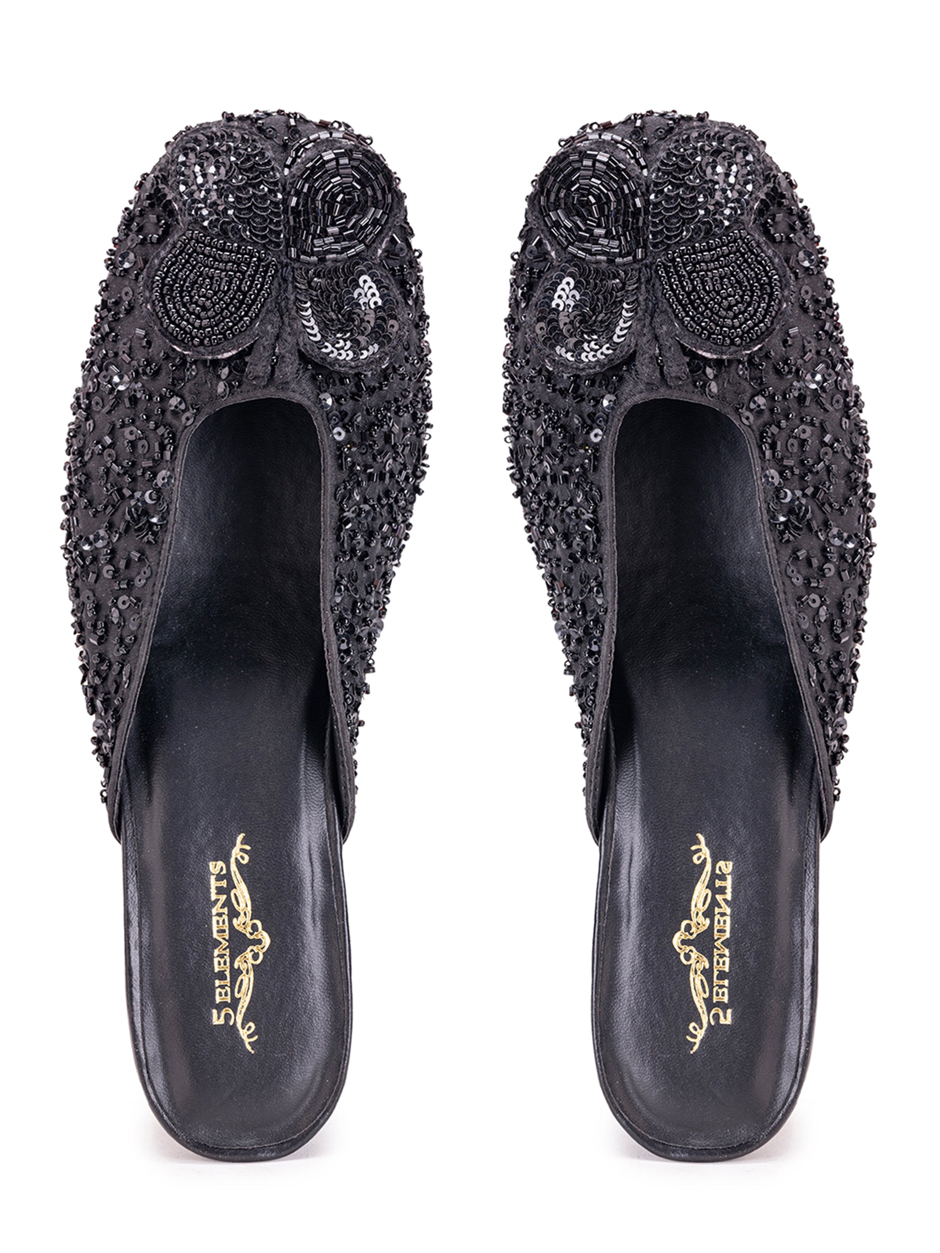 Indrani Black (Mule Heel)