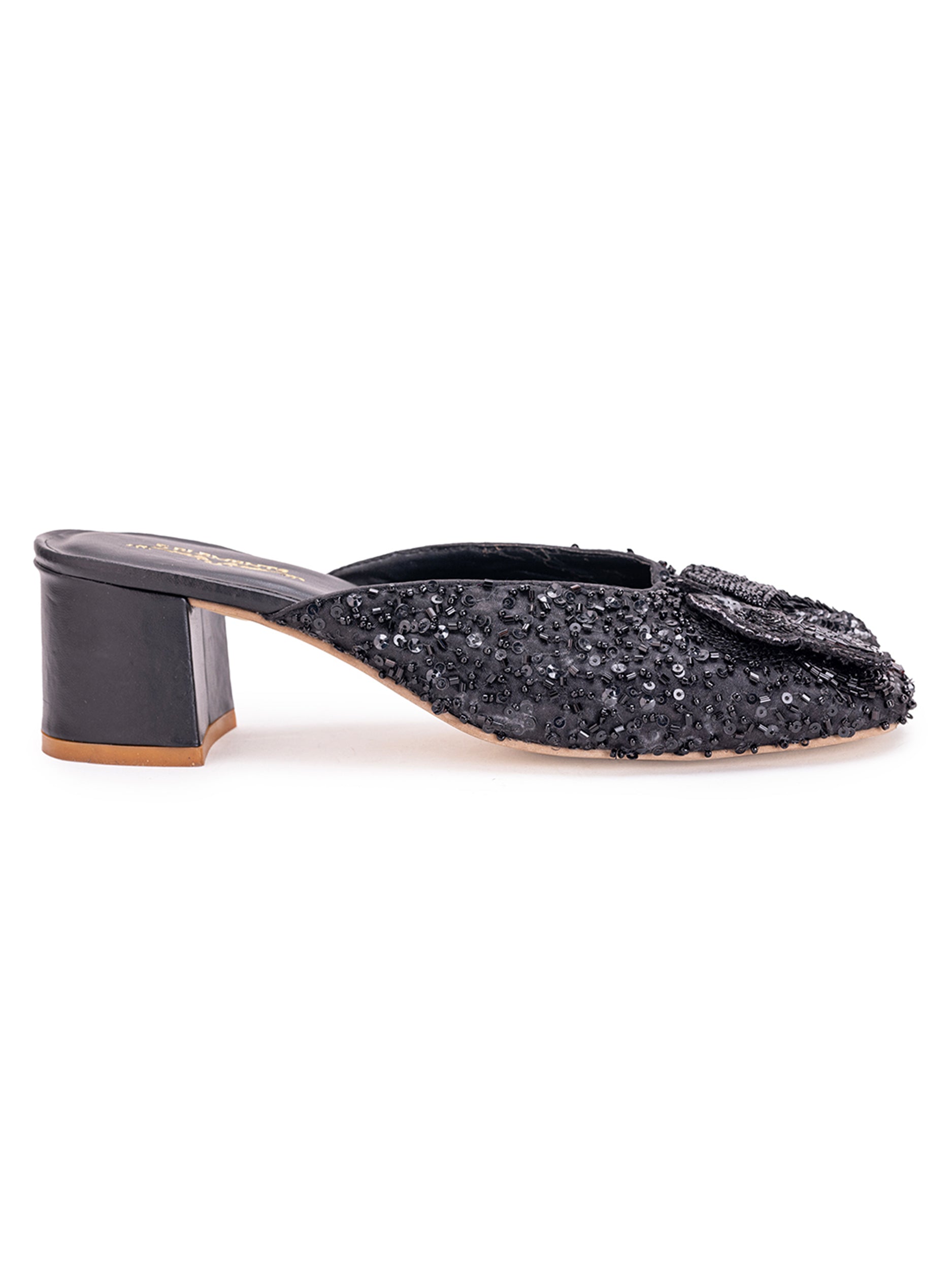 Indrani Black (Mule Heel)