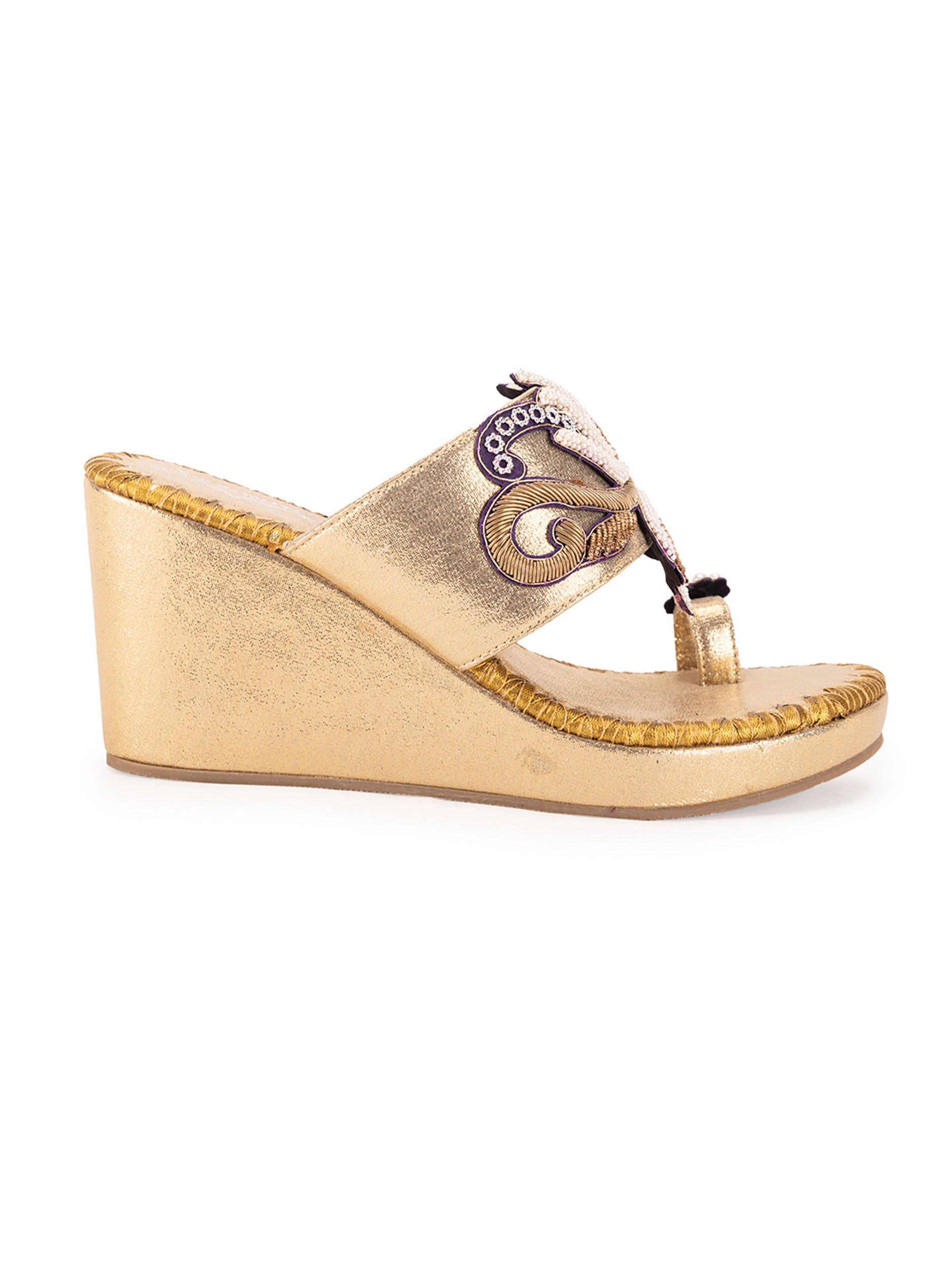 Gold Lotus Heel