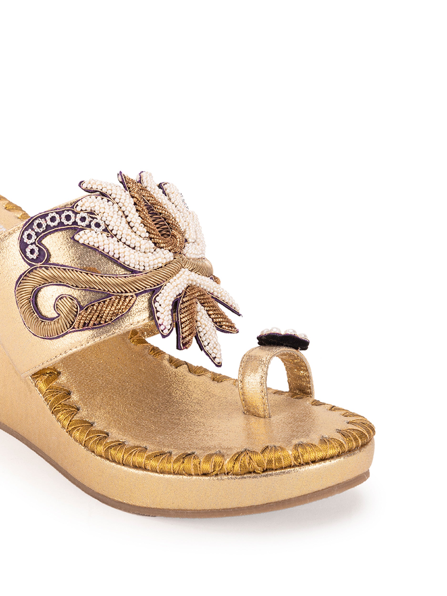 Gold Lotus Heel