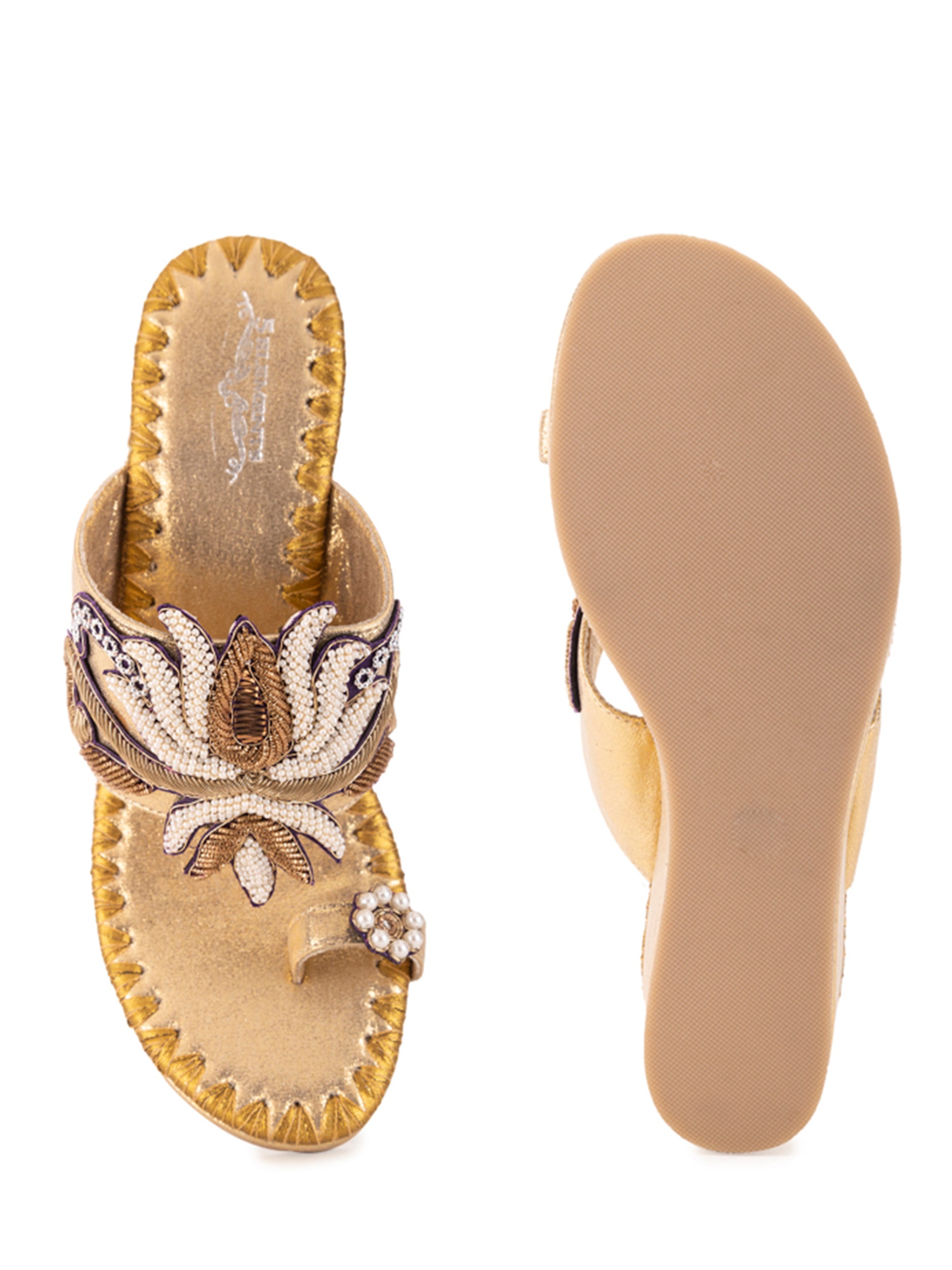 Gold Lotus Heel