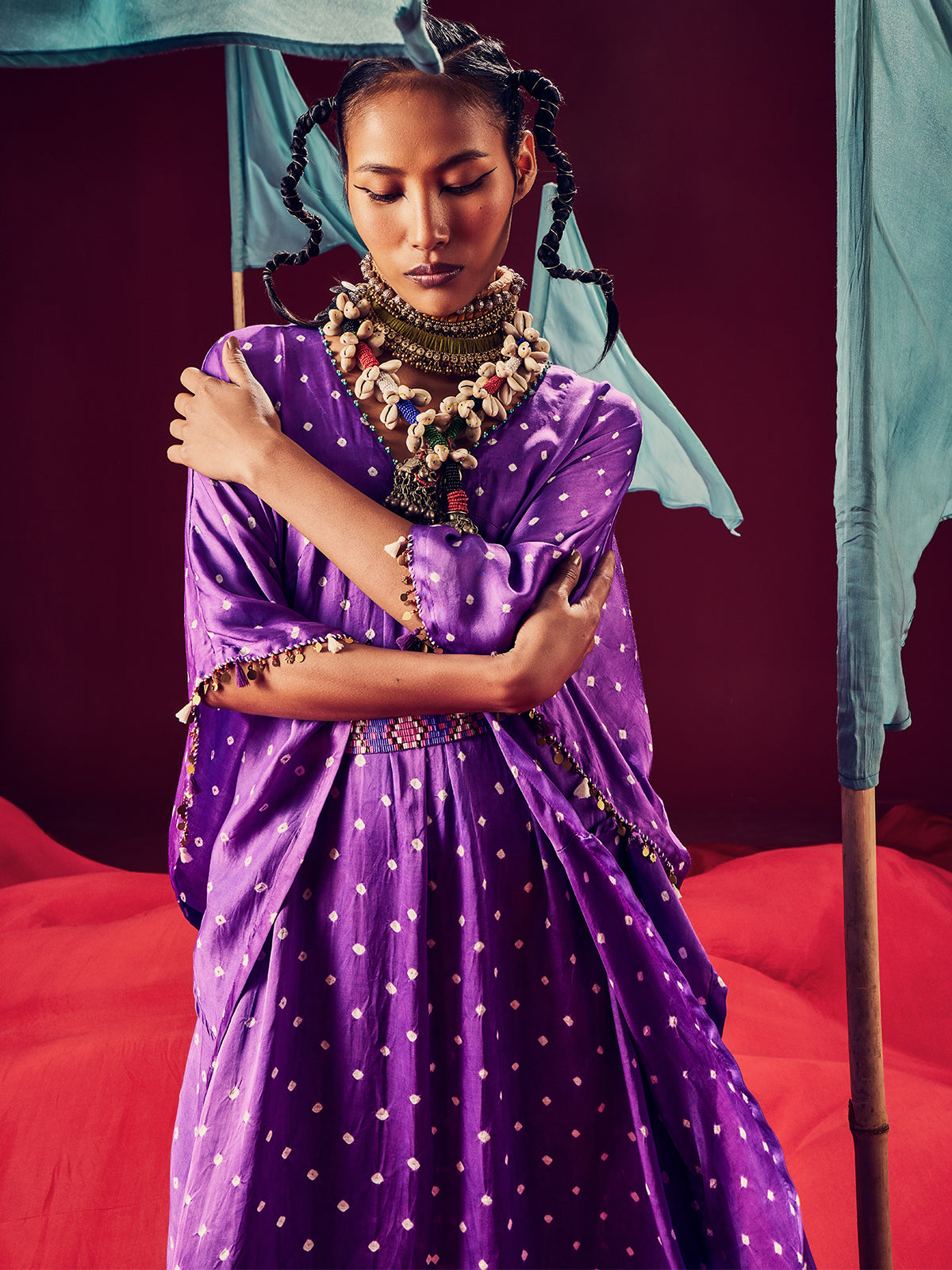 Silvia Purple Kaftan
