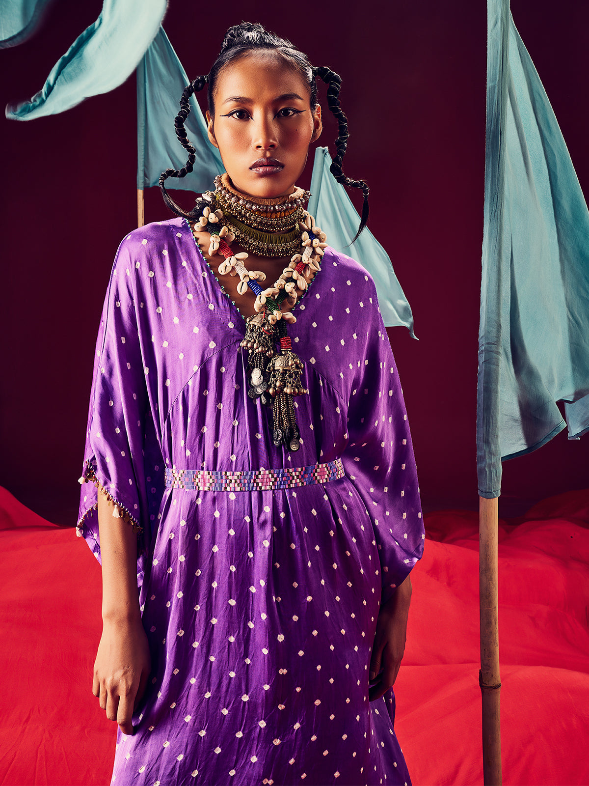 Silvia Purple Kaftan