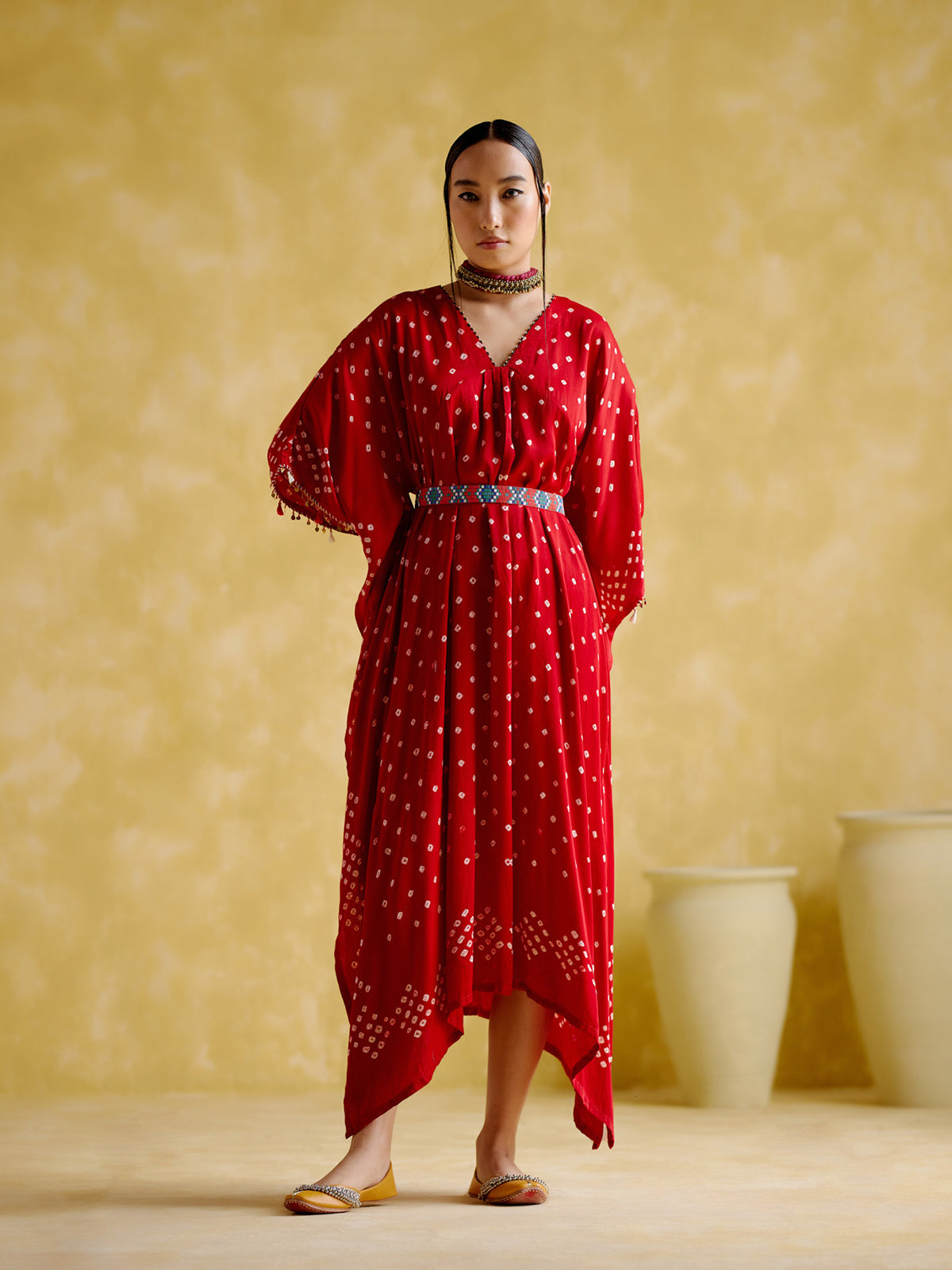 Silvia Red Kaftan