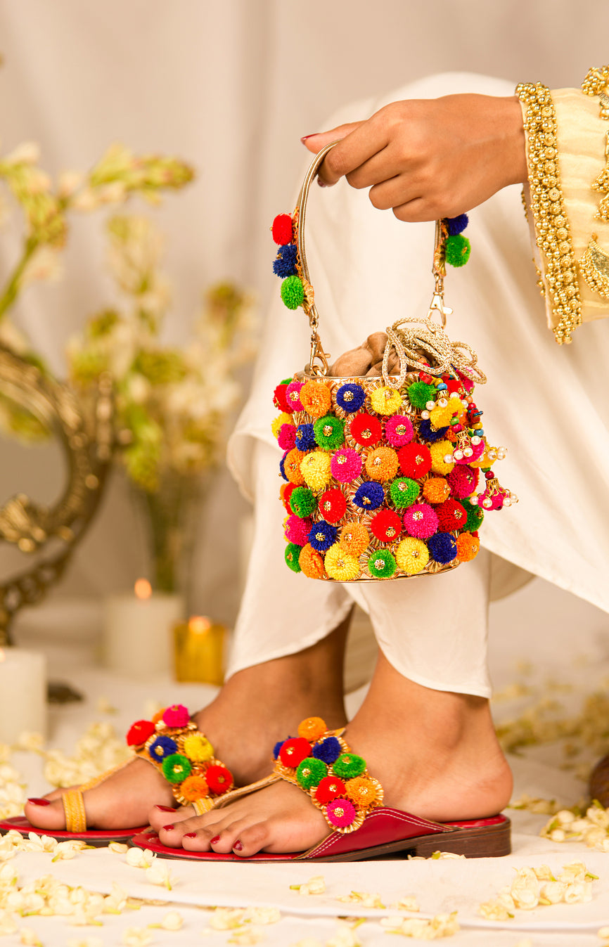 Aaheli Kolhapuri & Aaheli Bag (Combo)