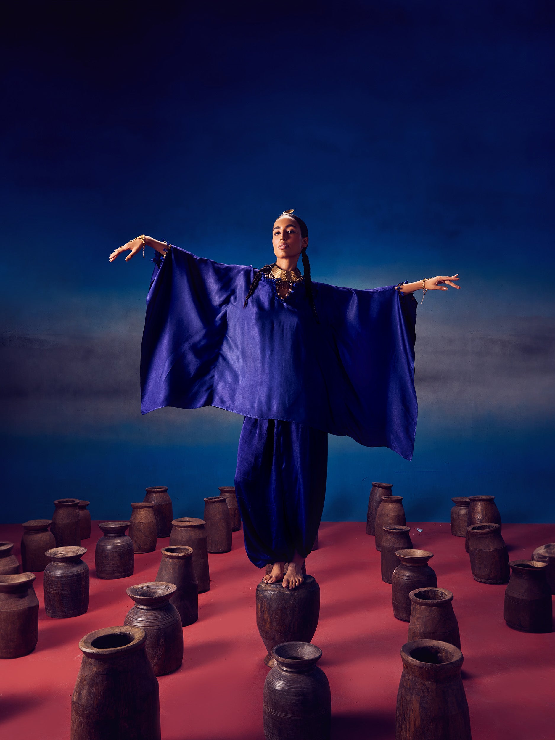 Arundhati Blue (Kaftan Set)