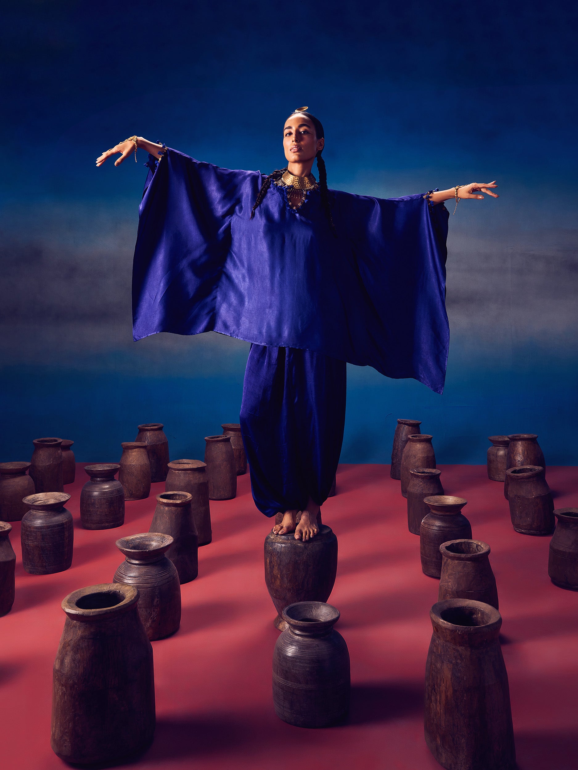 Arundhati Blue (Kaftan Set)