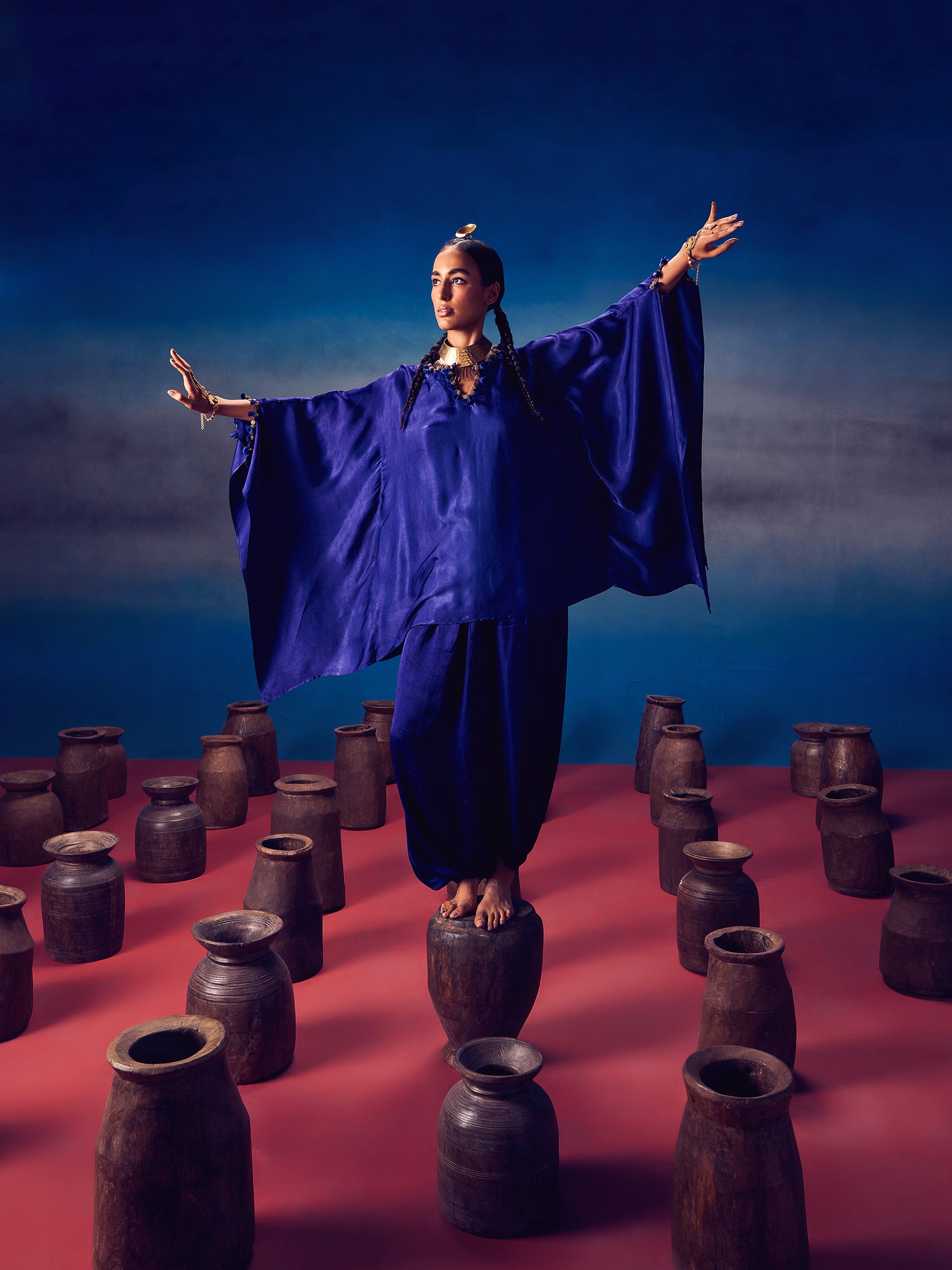 Arundhati Blue (Kaftan Set)