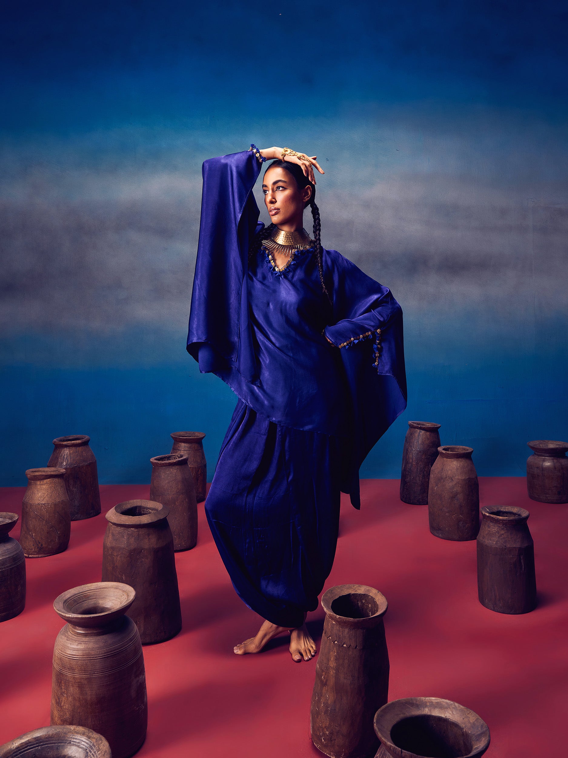 Arundhati Blue (Kaftan Set)