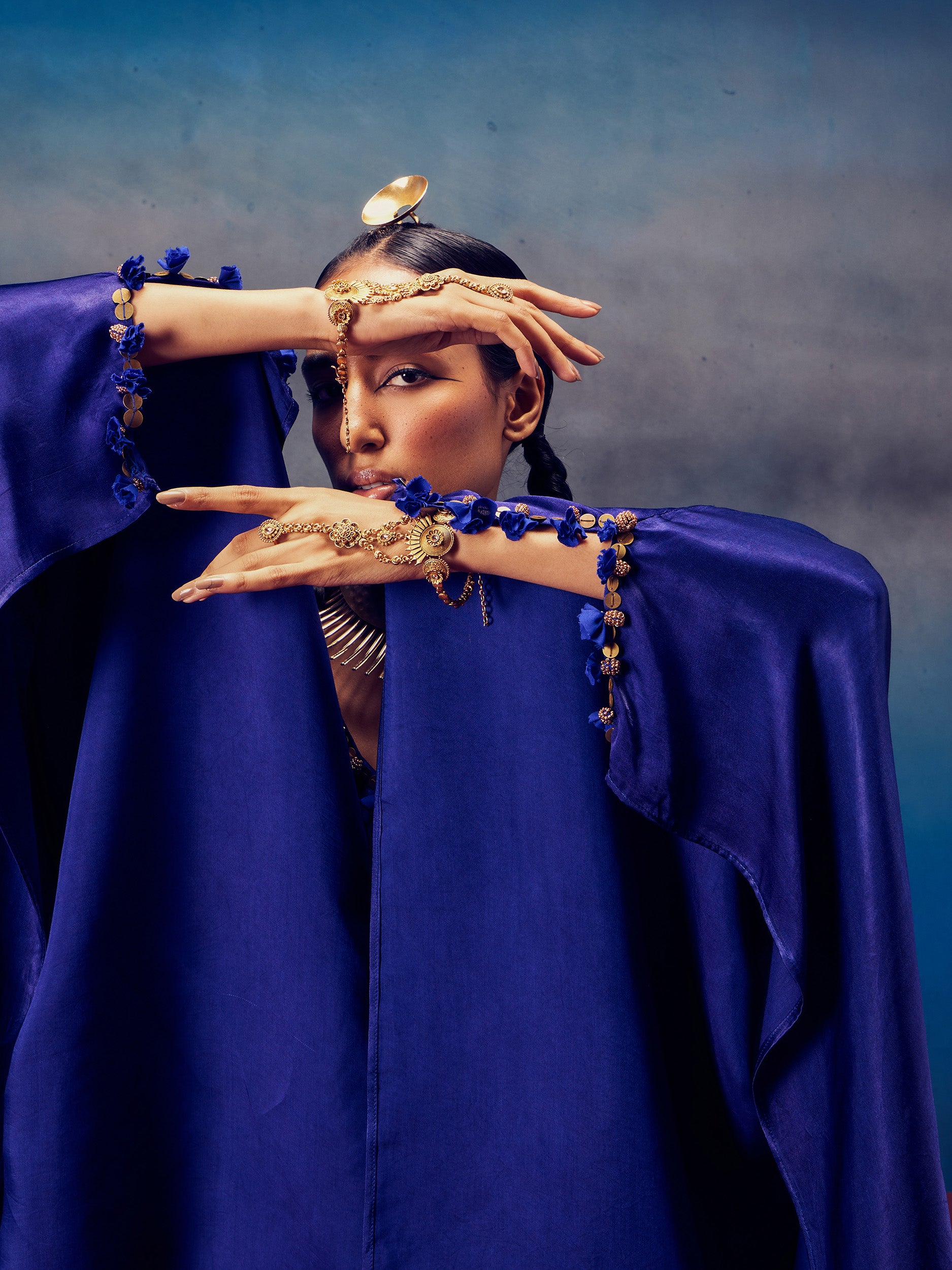 Arundhati Blue (Kaftan Set)