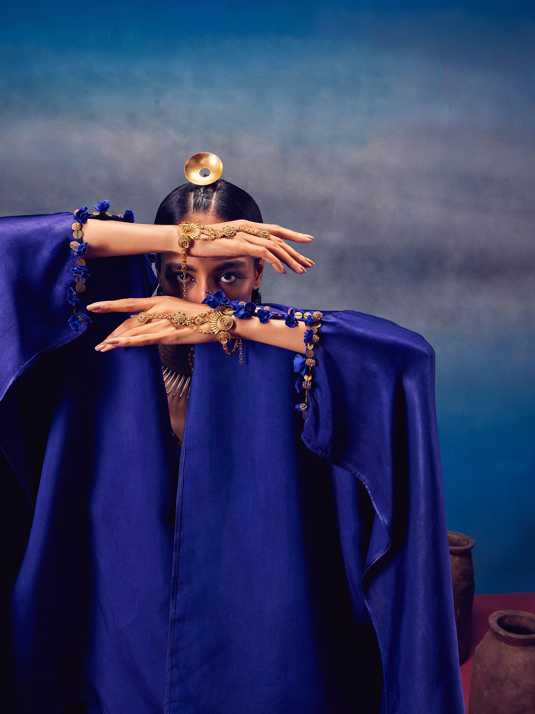 Arundhati Blue (Kaftan Set)