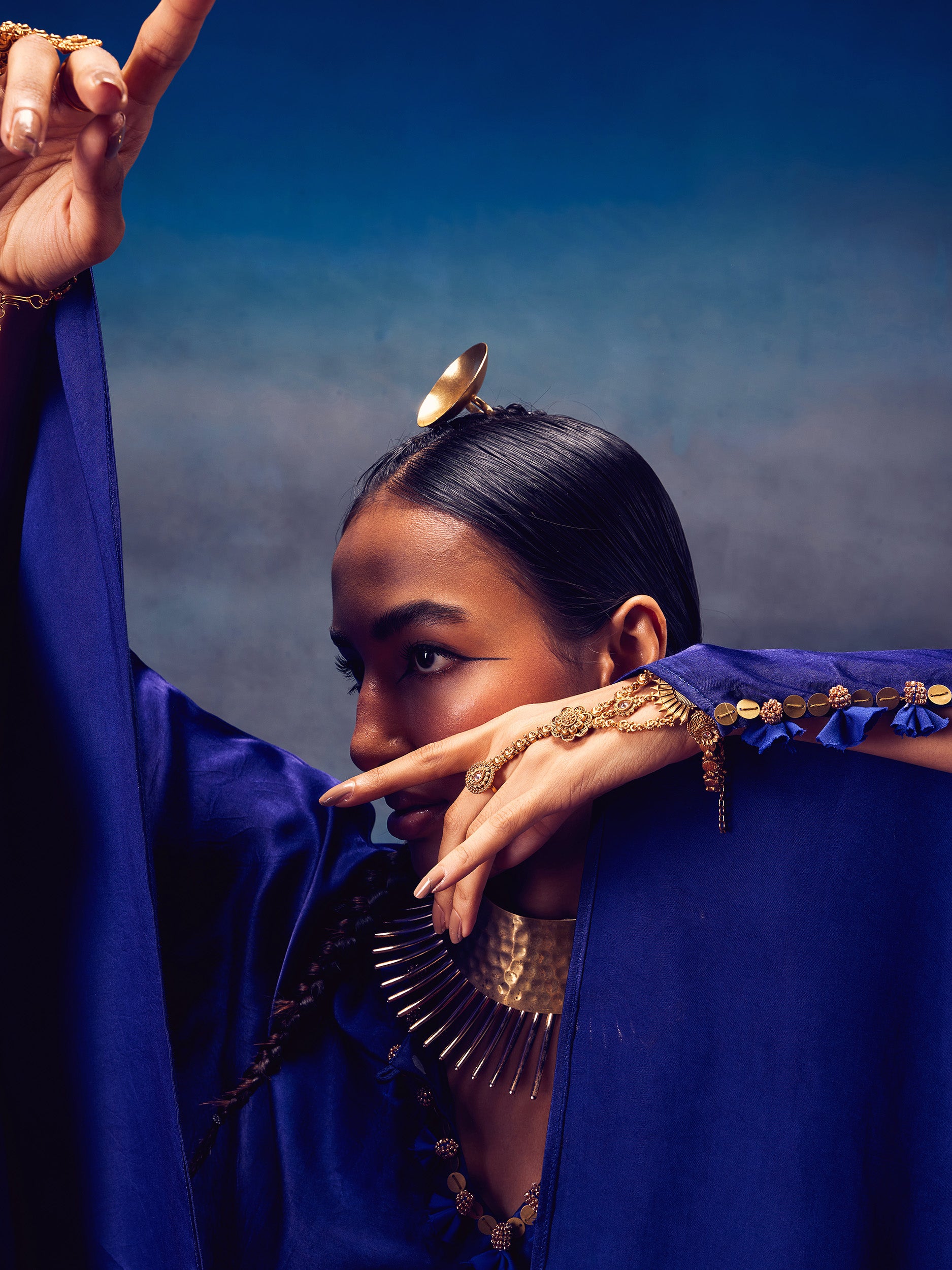 Arundhati Blue (Kaftan Set)