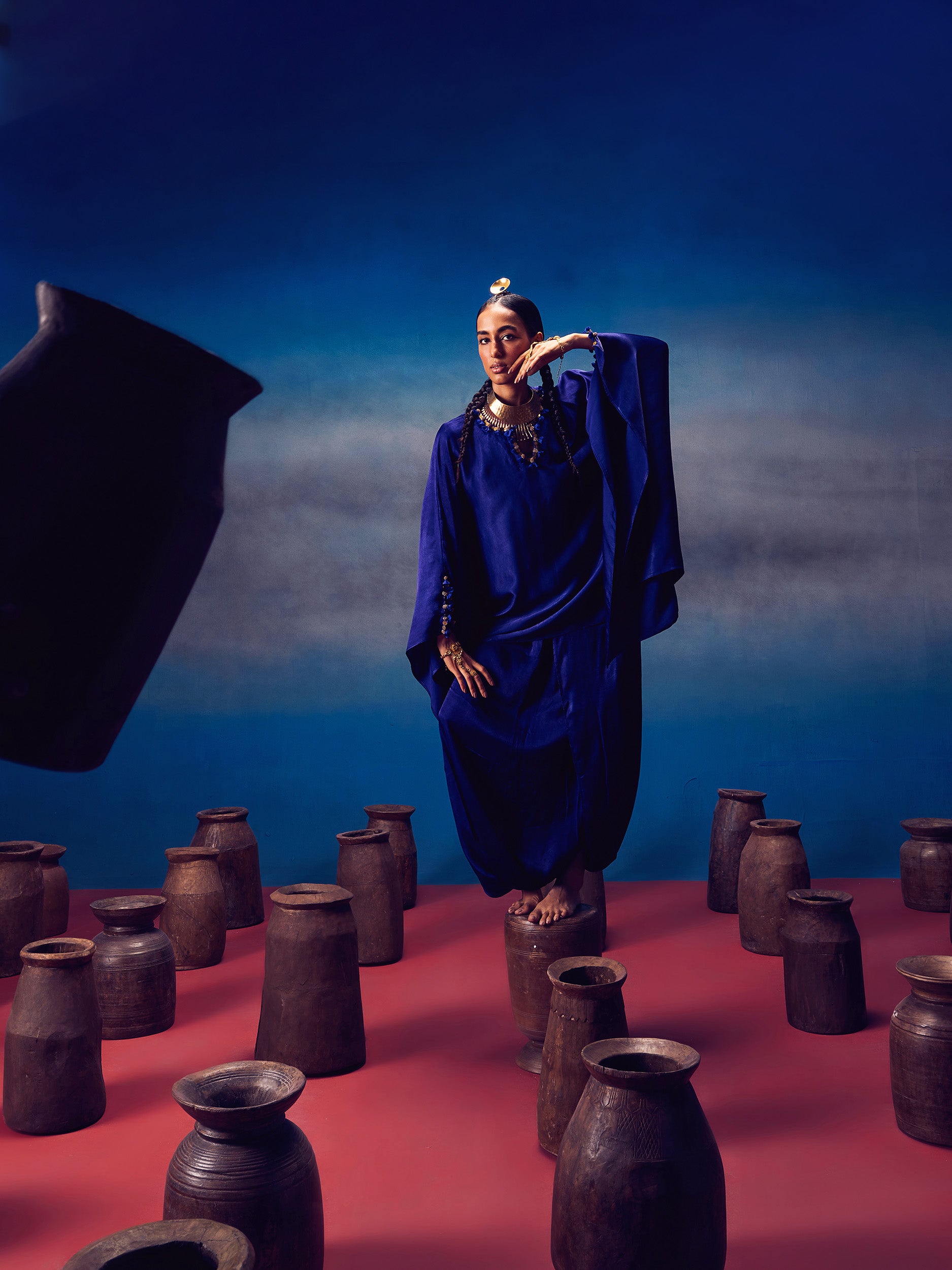 Arundhati Blue (Kaftan Set)