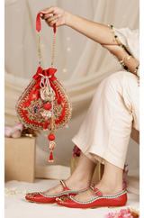 Sharini & Ruvika Red Potli