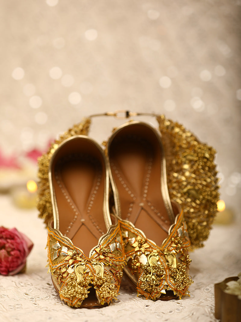 Jasmine Jutti & Bag Gold (Combo)