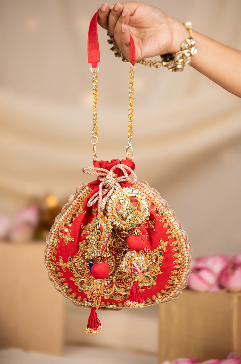 Sharini & Ruvika Red Potli