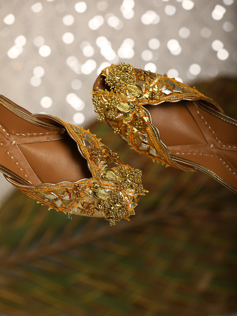 Jasmine Jutti & Bag Gold (Combo)